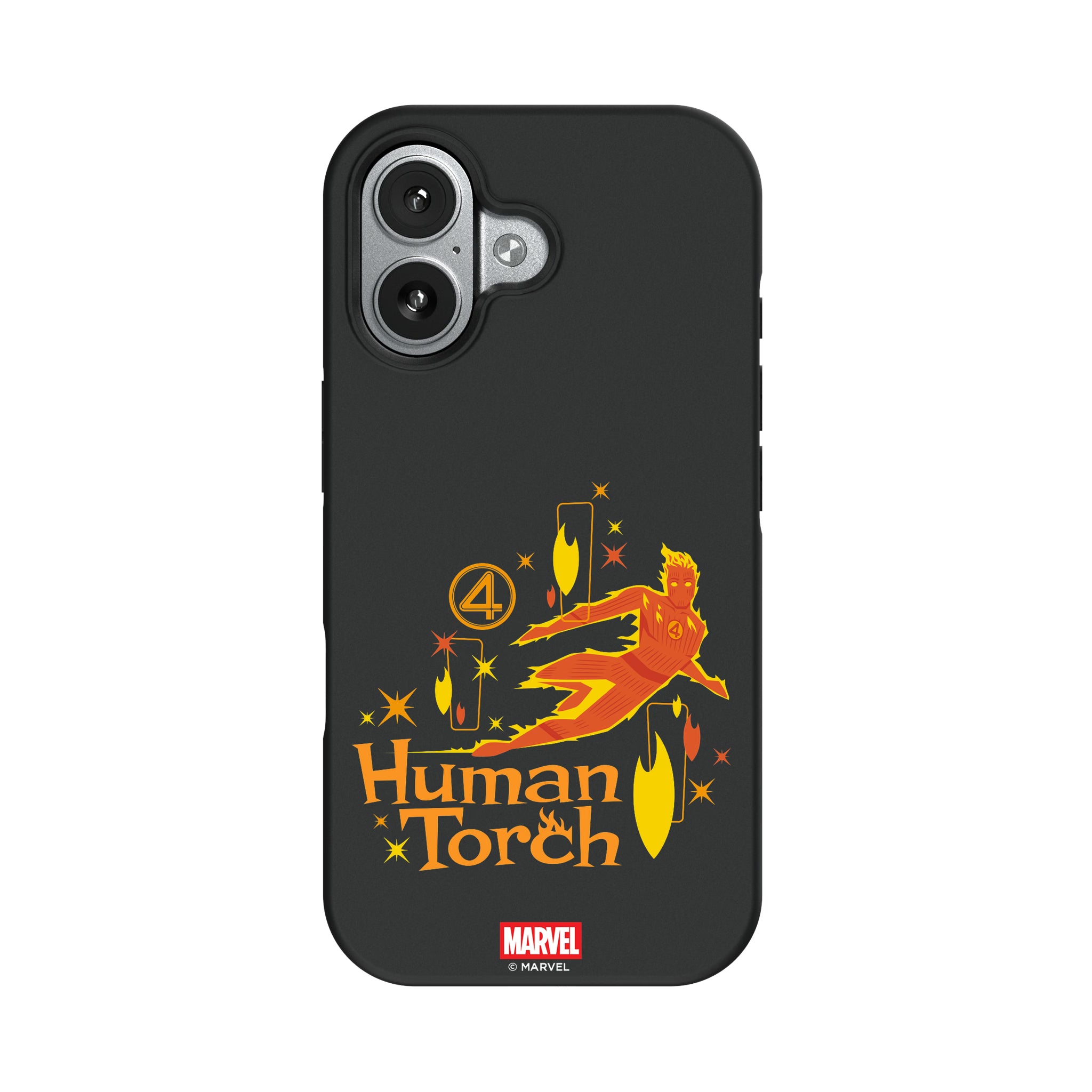 Marvel Human Torch Badge iPhone Bump Phone Case for Apple iPhone#Device_iPhone 17
