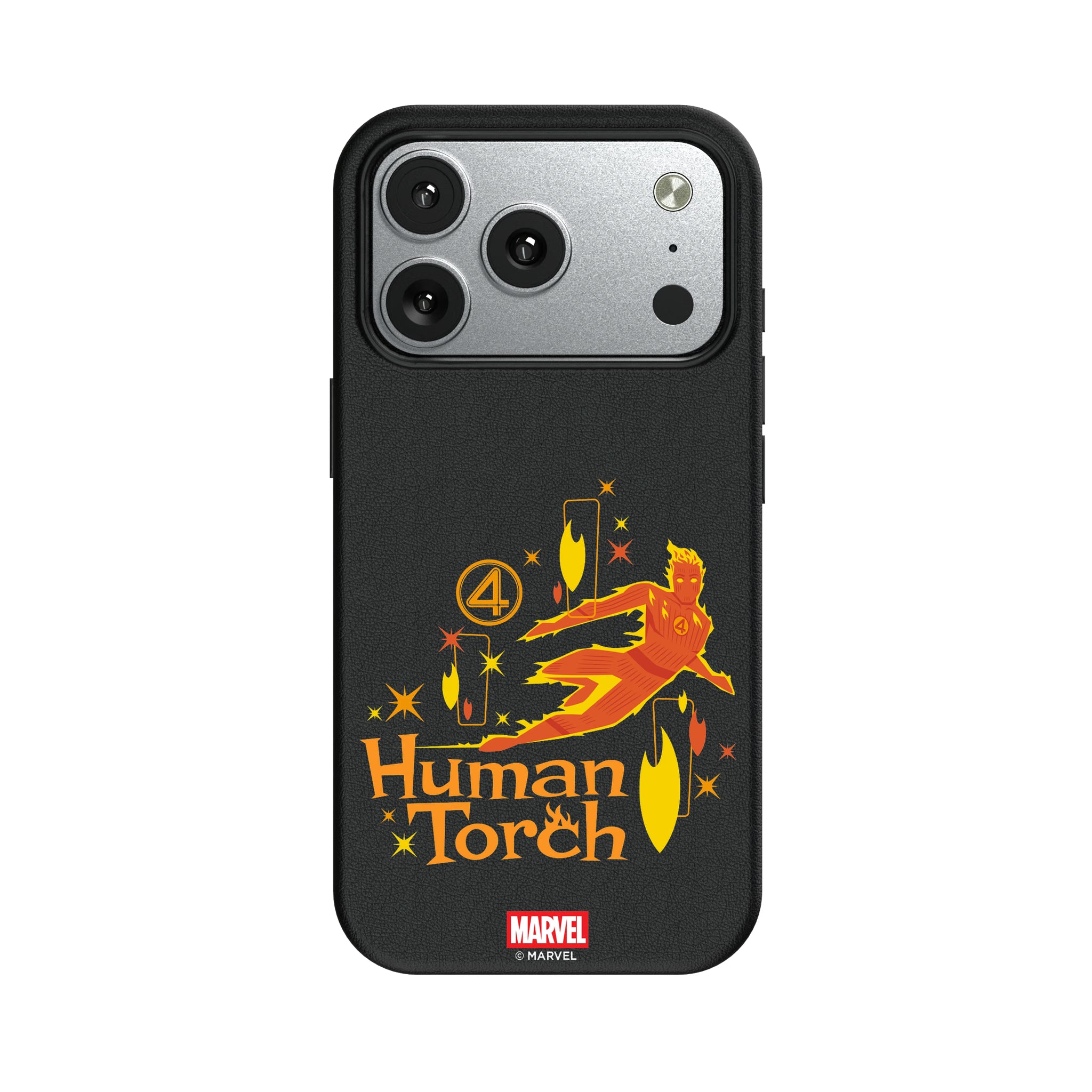 Marvel Human Torch Badge iPhone MagSafe Compatible Phone Case for Apple iPhone#Device_iPhone 17 Pro