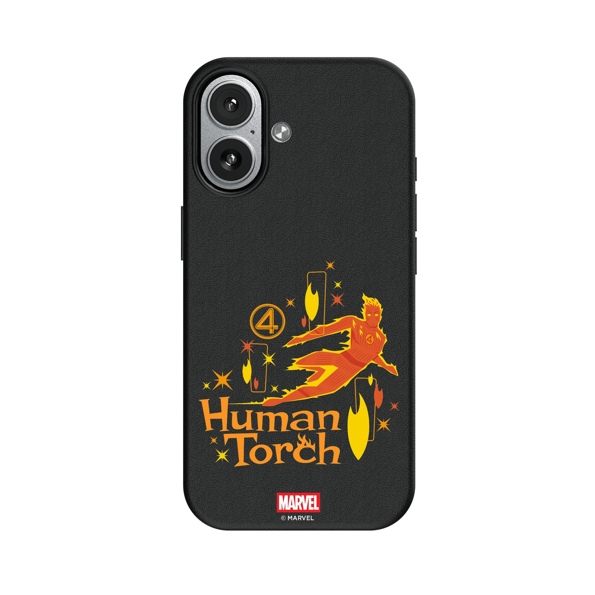 Marvel Human Torch Badge iPhone MagSafe Compatible Phone Case for Apple iPhone#Device_iPhone 17