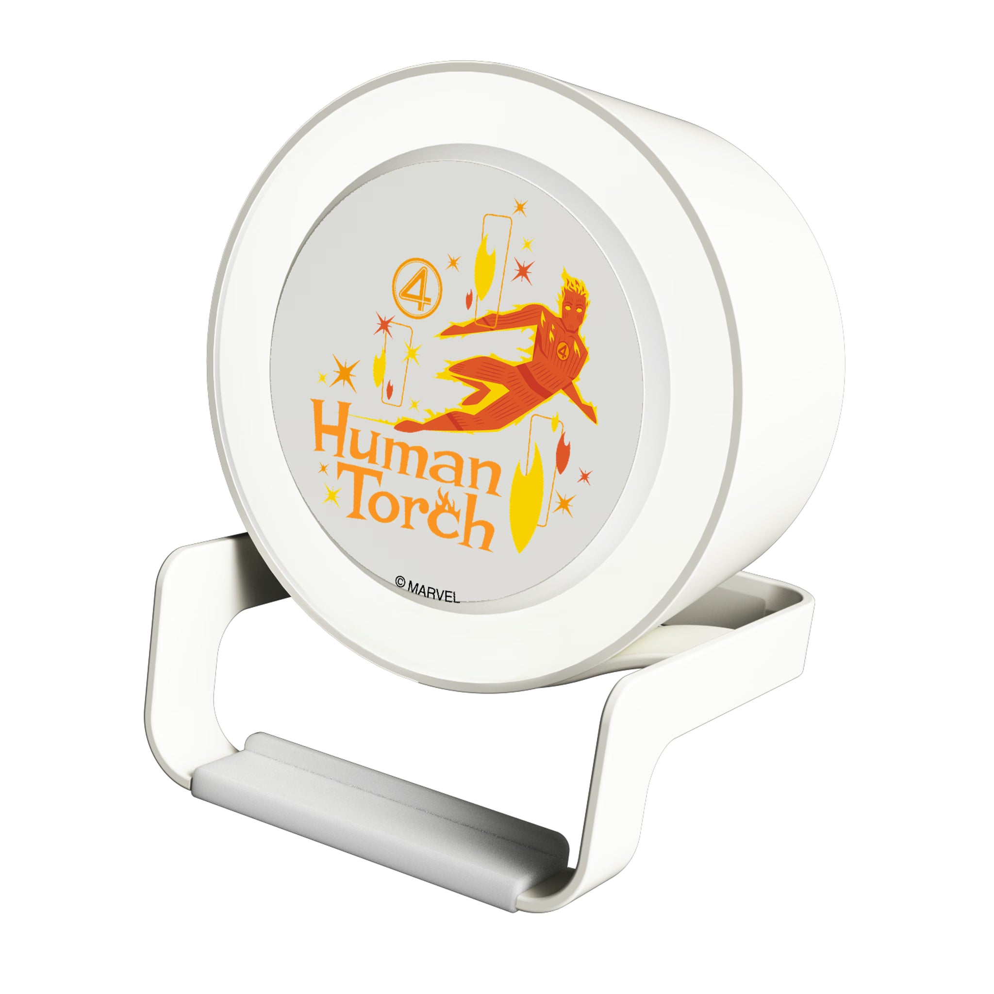 Marvel Human Torch Badge Night Light Charger and Bluetooth Speaker