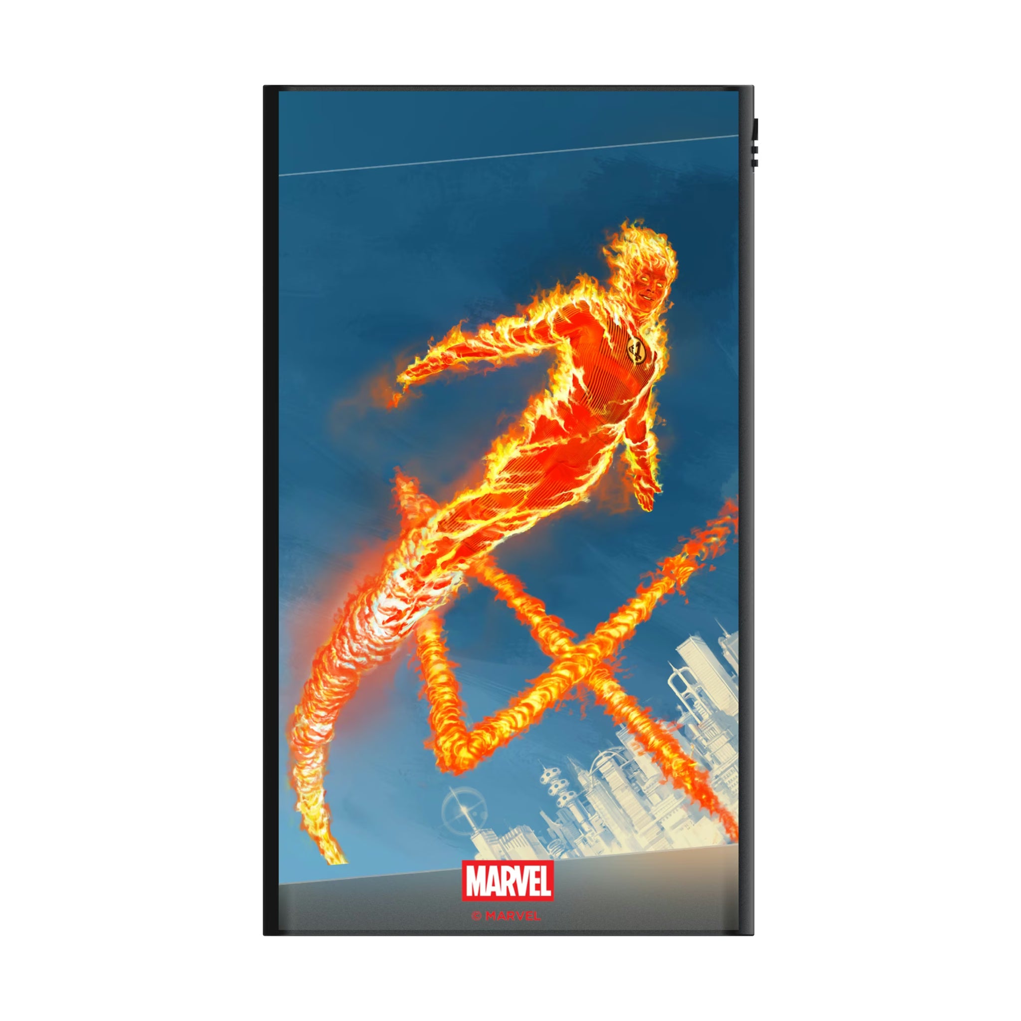 Marvel Human Torch Cover Art 5000mAh Flat Powerbank