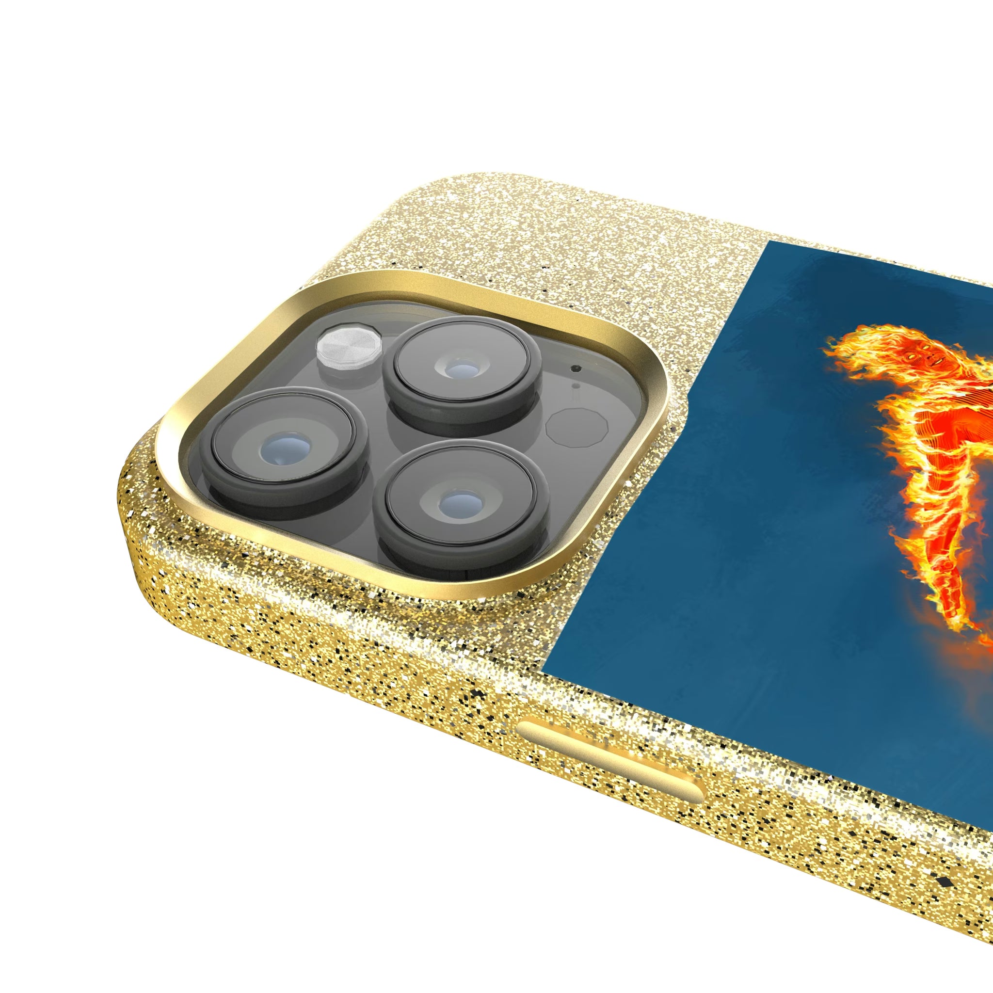Marvel Human Torch Cover Art iPhone Bling Phone Case for Apple iPhone - Detail
