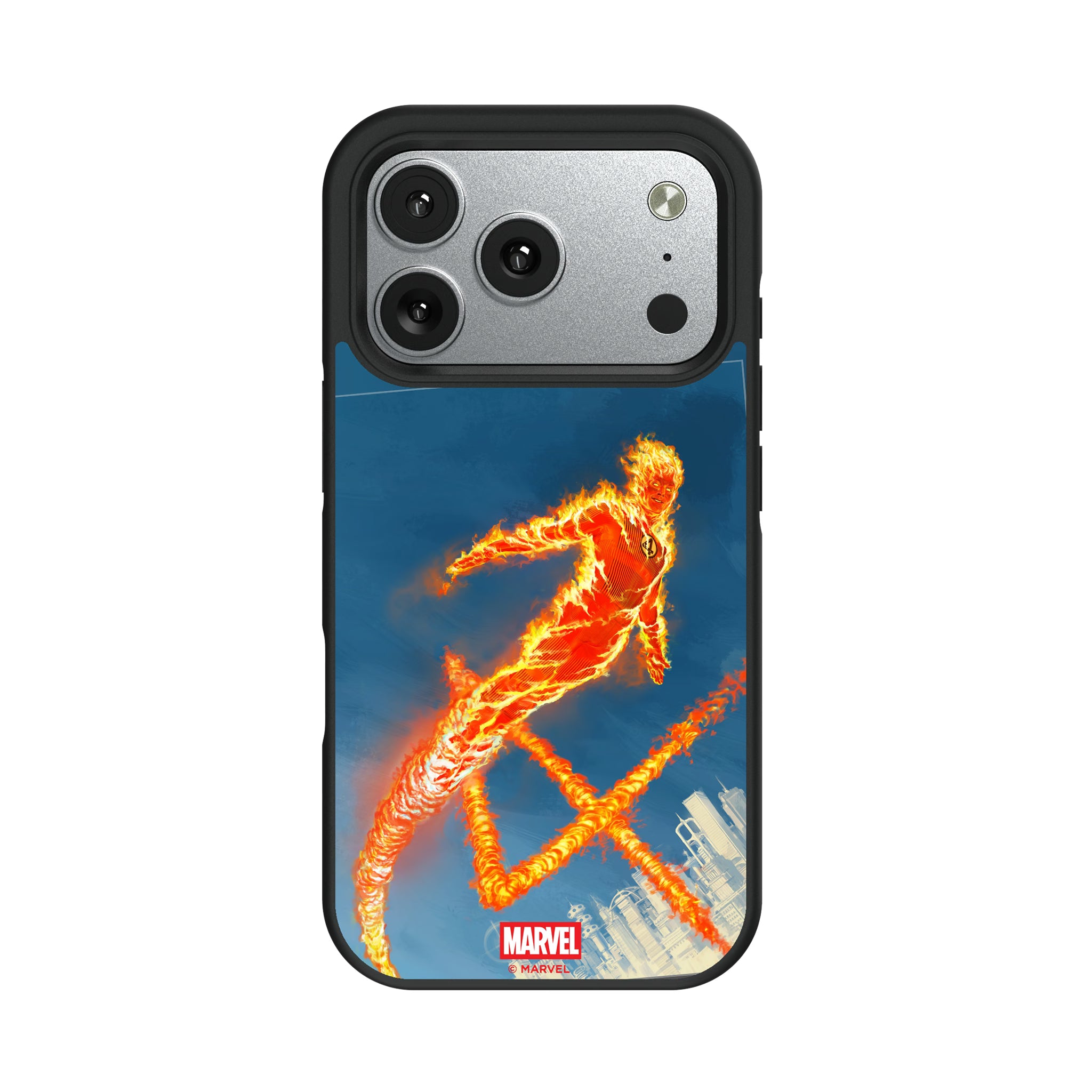 Marvel Human Torch Cover Art iPhone Bump Phone Case for Apple iPhone#Device_iPhone 17 Pro