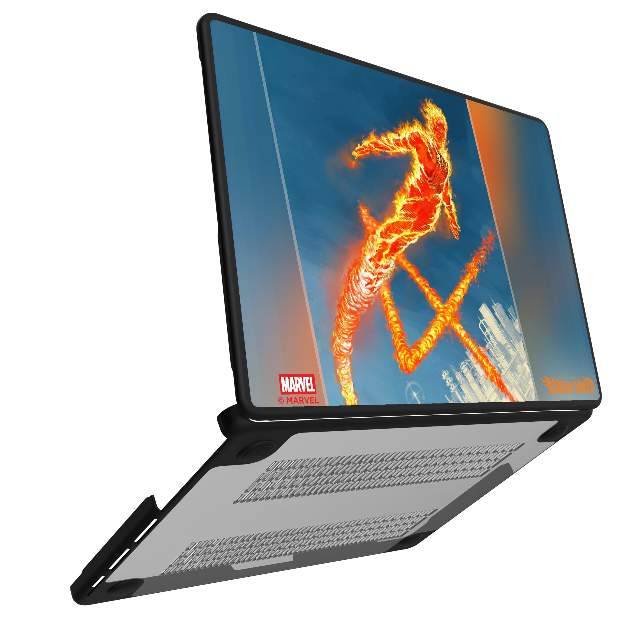 Marvel Human Torch Cover Art MacBook Laptop Case for Apple MacBook#Device_MacBook Pro (14-inch, 2021) / MacBook Pro (14-inch, 2023) / MacBook Pro (14-inch, 2024)