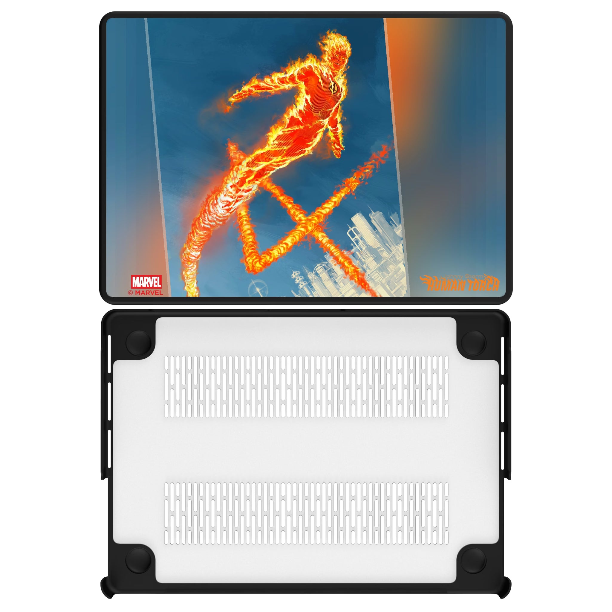Marvel Human Torch Cover Art MacBook Laptop Case for Apple MacBook#Device_MacBook Pro (14-inch, 2021) / MacBook Pro (14-inch, 2023) / MacBook Pro (14-inch, 2024)