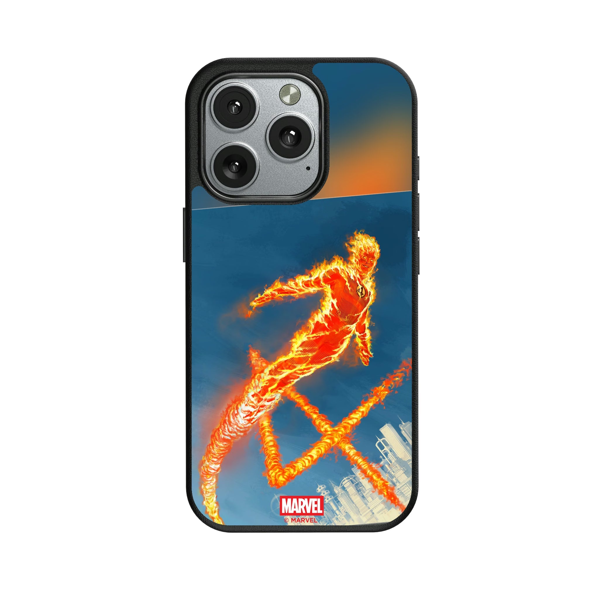 Marvel Human Torch Cover Art iPhone MagSafe Compatible Phone Case for Apple iPhone