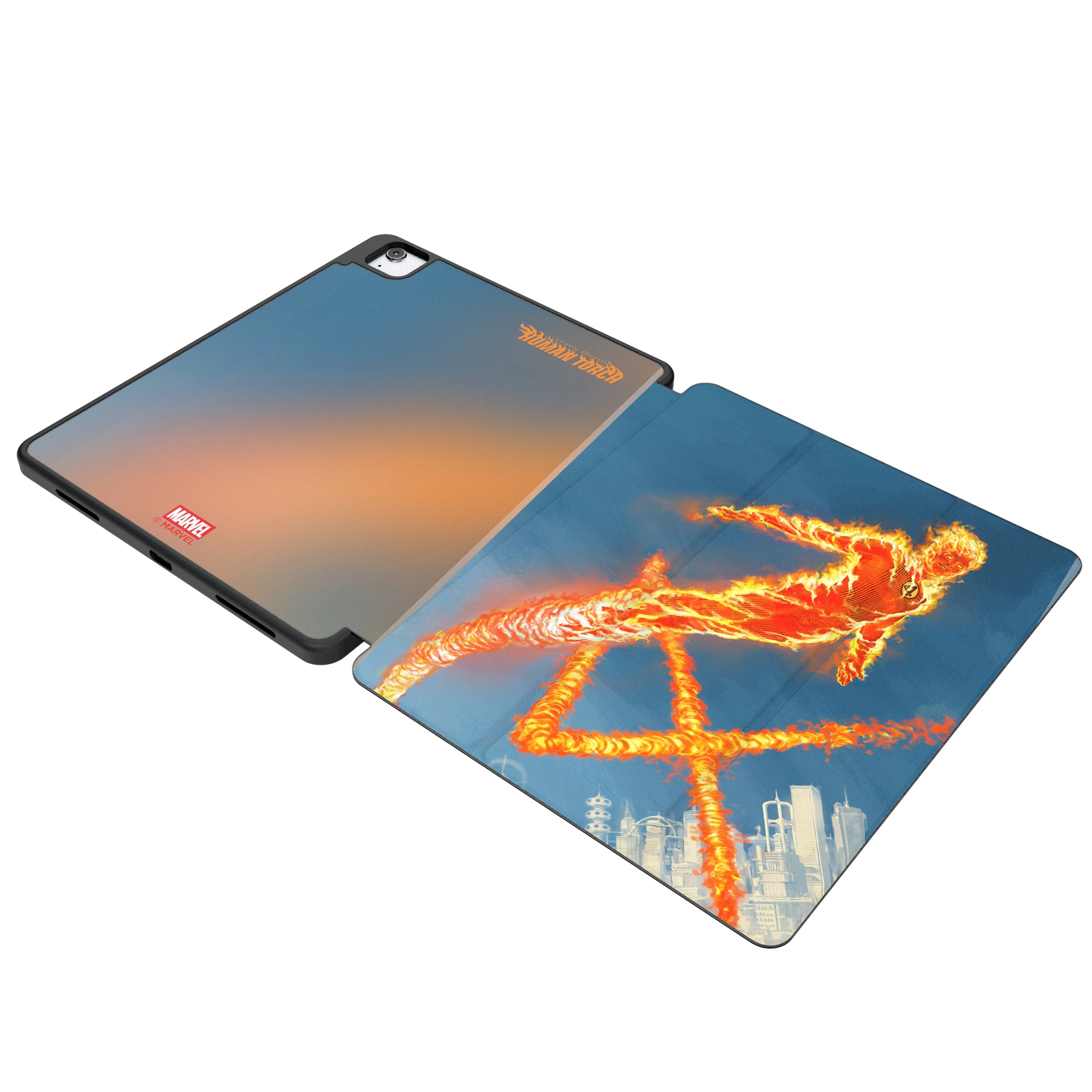 Marvel Human Torch Cover Art iPad Tablet Case for Apple iPad