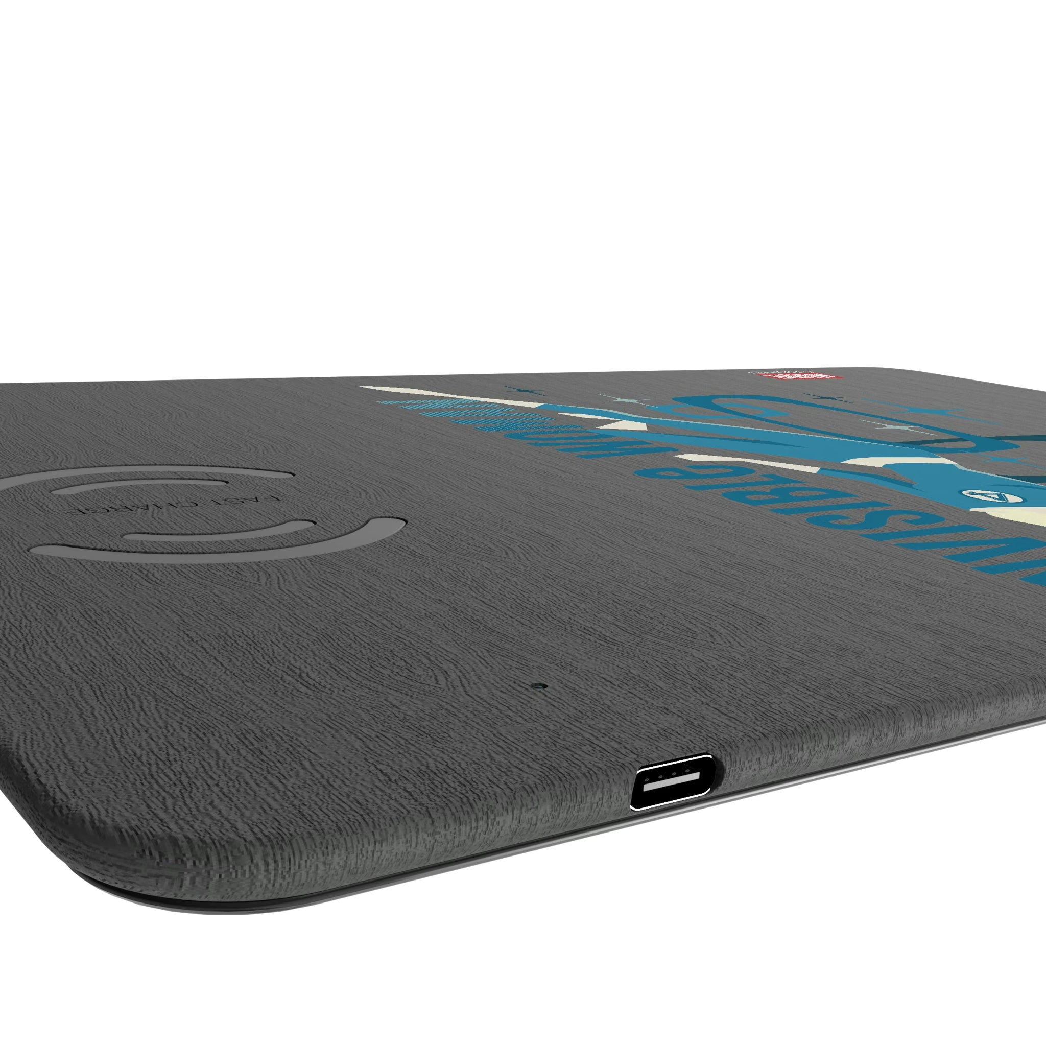 Marvel Invisible Woman Badge 15-Watt Wireless Charger and Mouse Pad