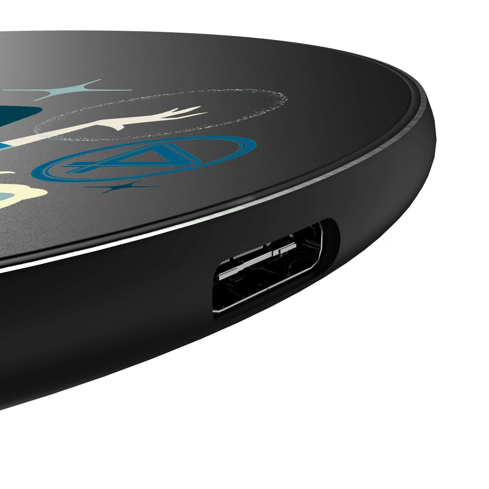 Marvel Invisible Woman Badge 15-Watt Wireless Charger - Detail
