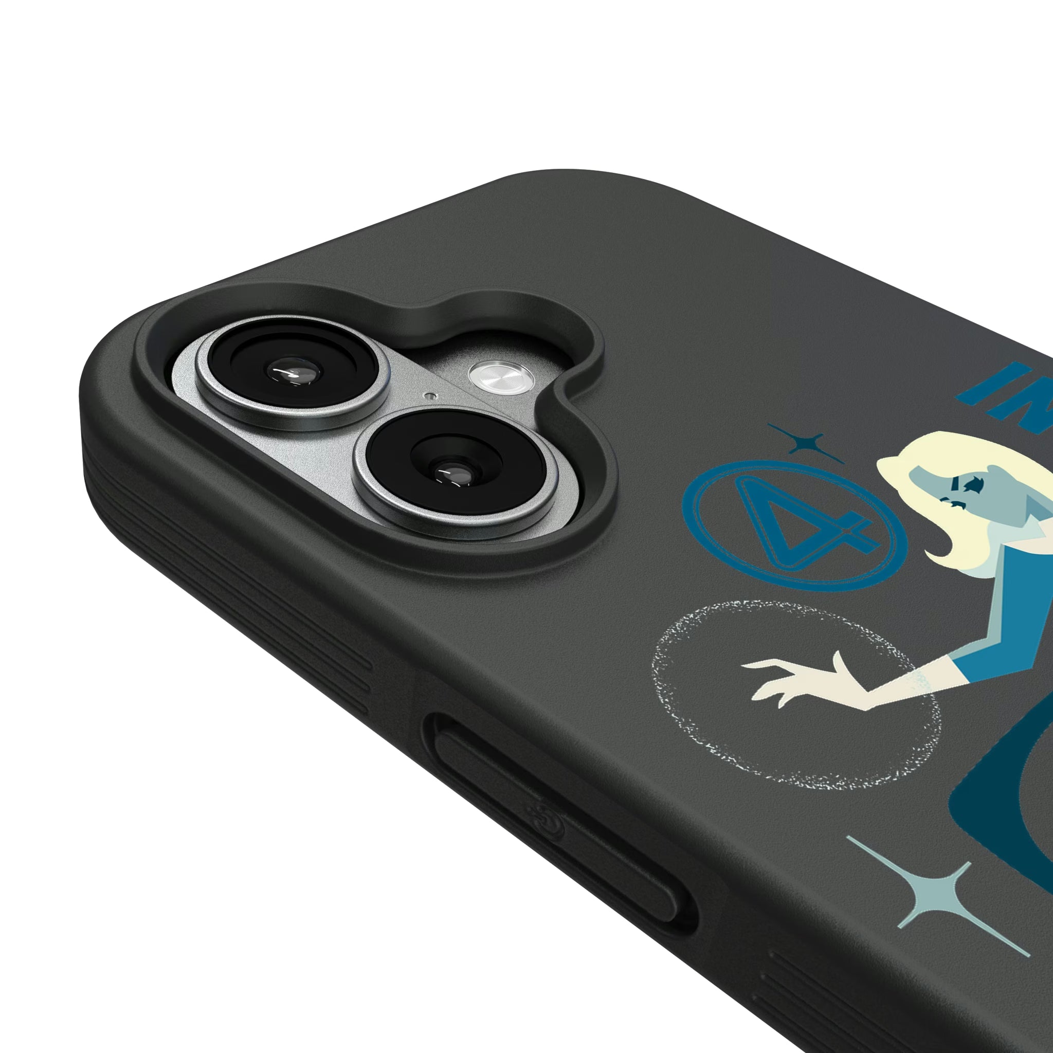 Marvel Invisible Woman Badge iPhone Bump Phone Case for Apple iPhone - Detail#Device_iPhone 17