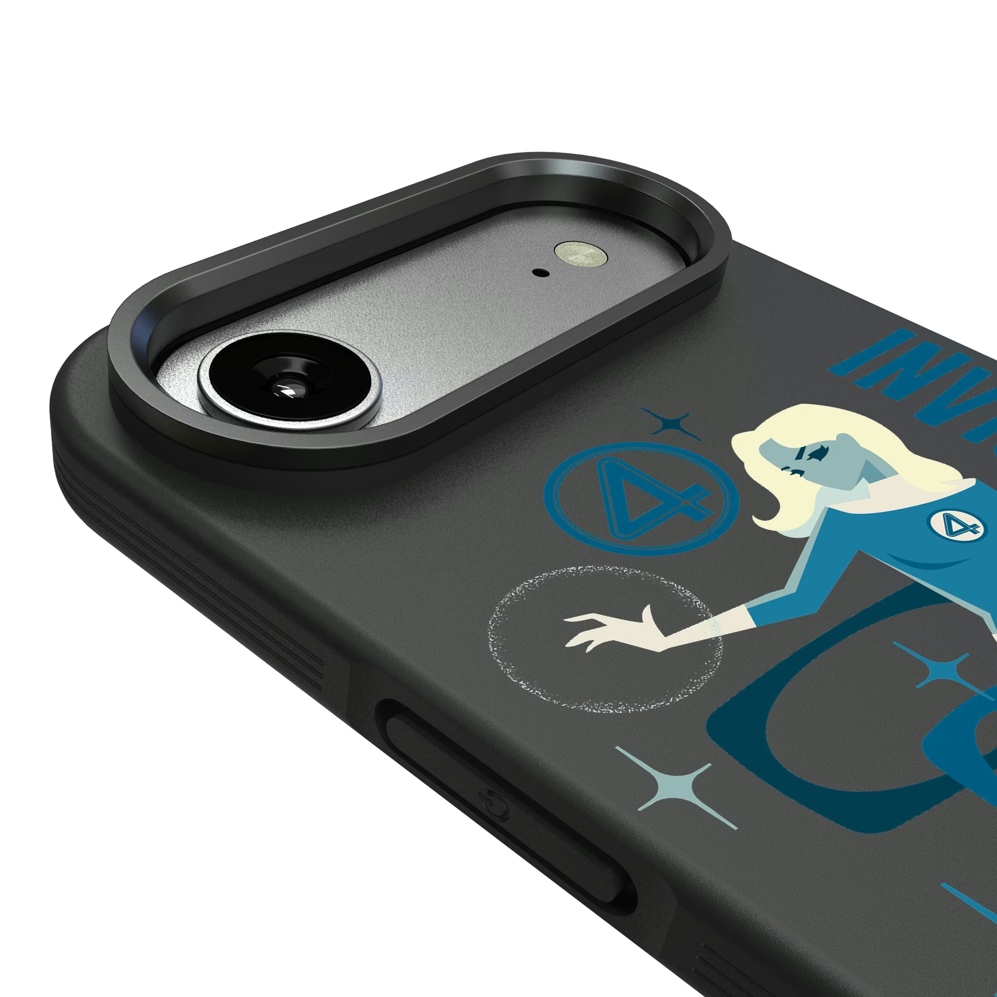 Marvel Invisible Woman Badge iPhone Bump Phone Case for Apple iPhone - Detail#Device_iPhone Air
