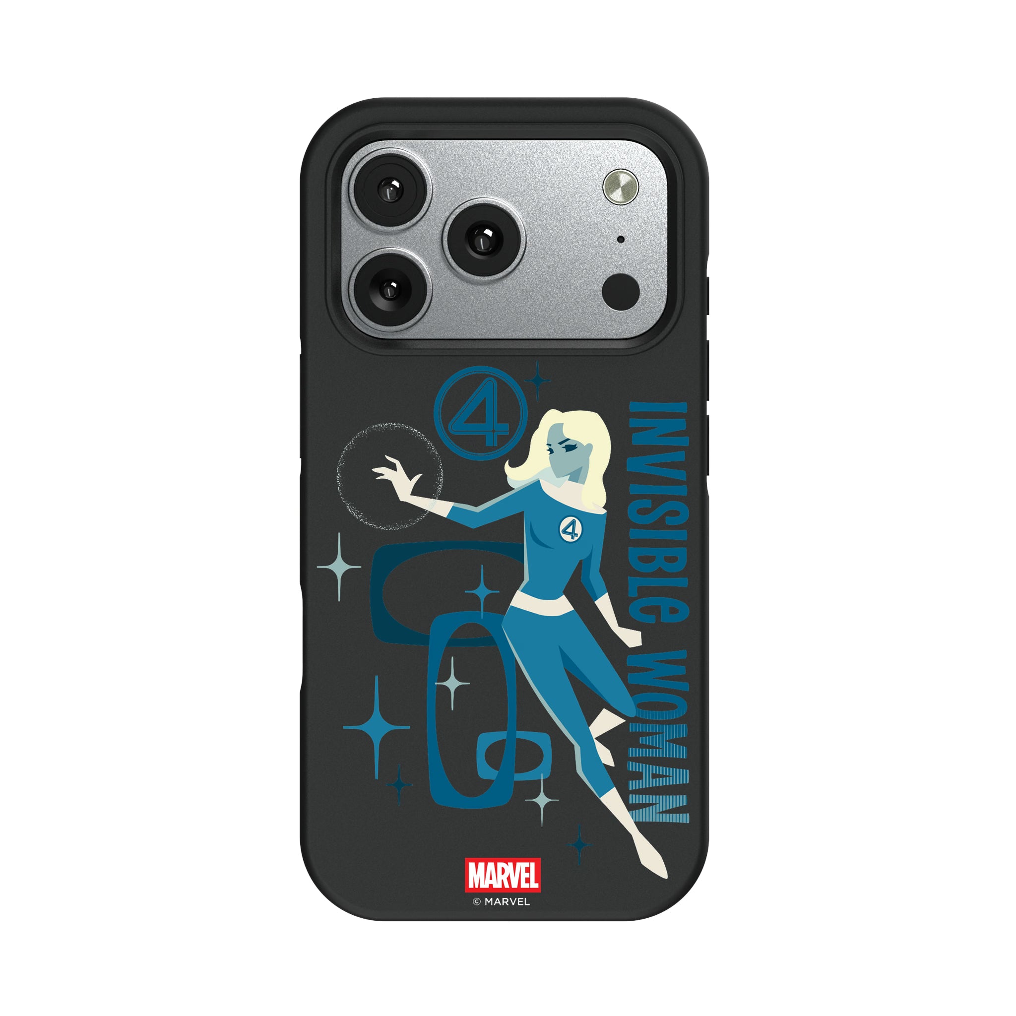 Marvel Invisible Woman Badge iPhone Bump Phone Case for Apple iPhone#Device_iPhone 17 Pro