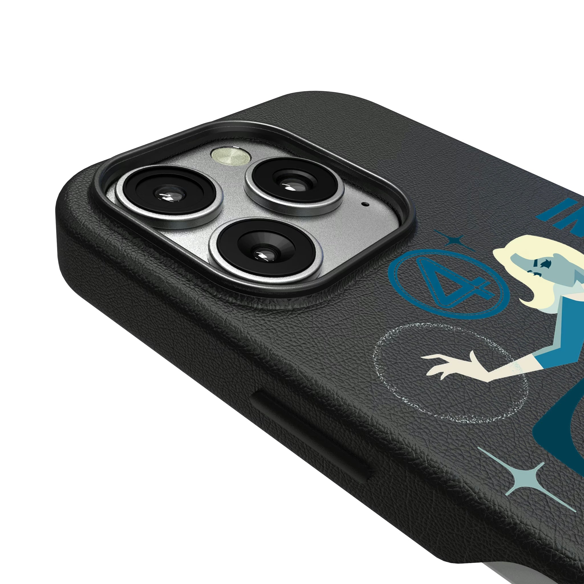 Marvel Invisible Woman Badge iPhone MagSafe Compatible Phone Case for Apple iPhone - Detail