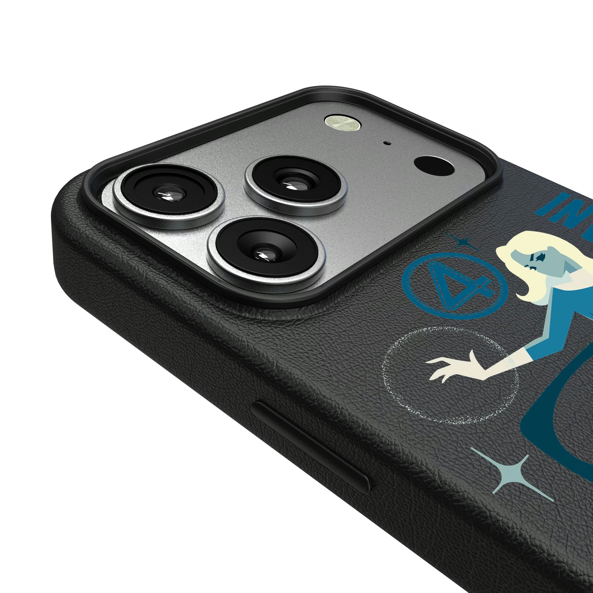 Marvel Invisible Woman Badge iPhone MagSafe Compatible Phone Case for Apple iPhone - Detail#Device_iPhone 17 Pro