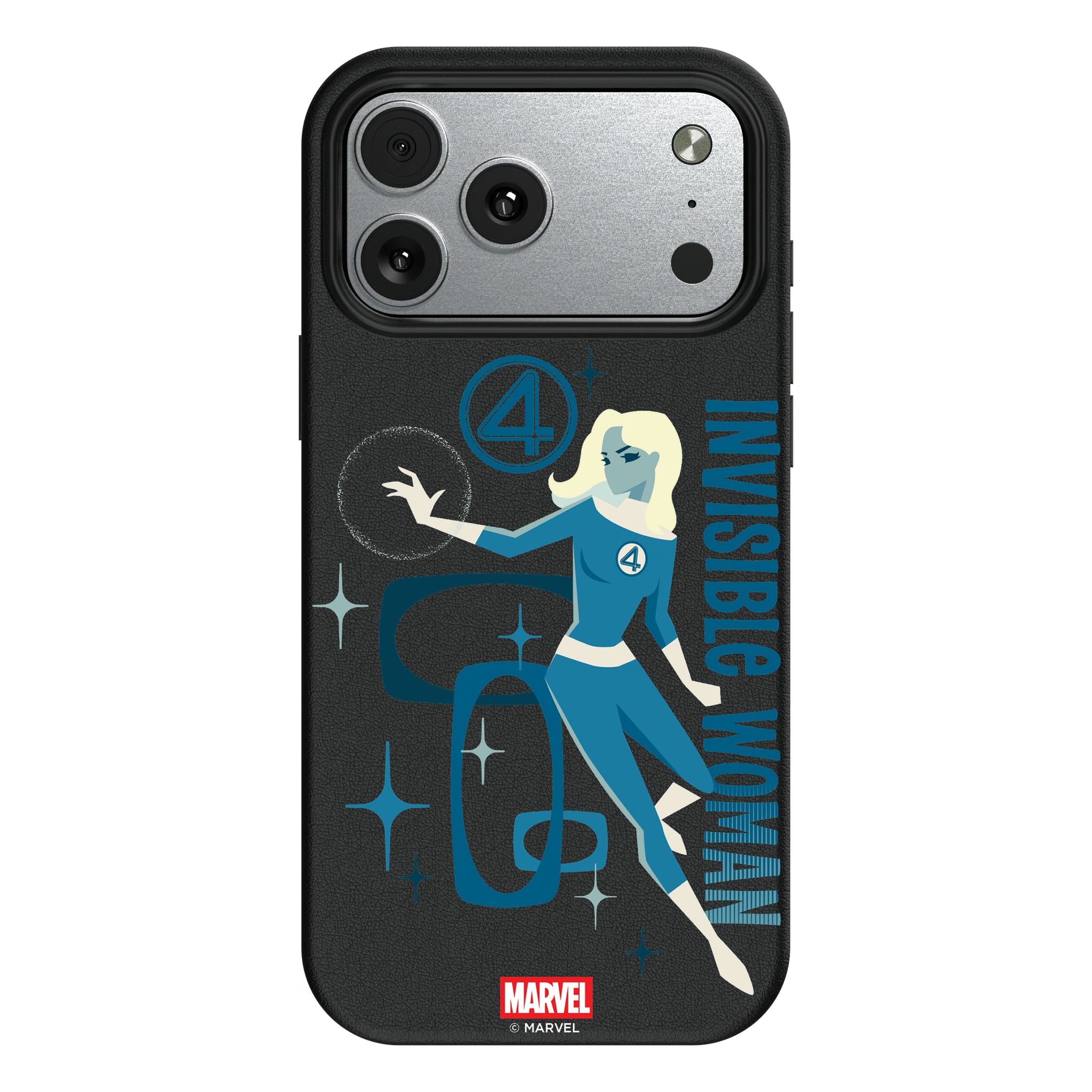 Marvel Invisible Woman Badge iPhone MagSafe Compatible Phone Case for Apple iPhone#Device_iPhone 17 Pro Max