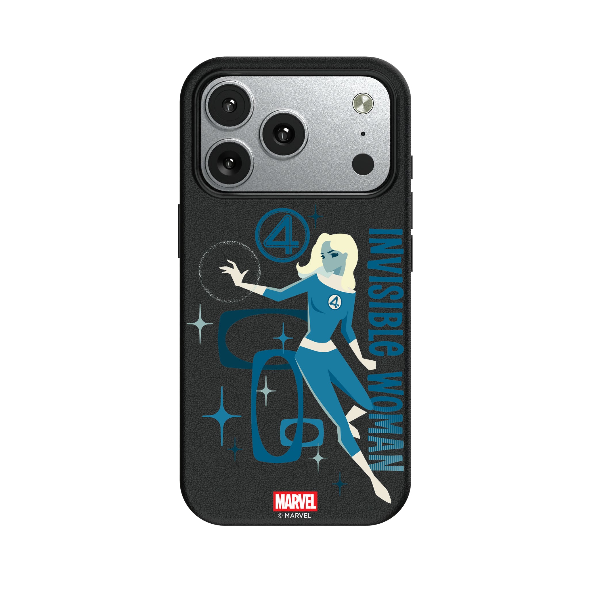Marvel Invisible Woman Badge iPhone MagSafe Compatible Phone Case for Apple iPhone#Device_iPhone 17 Pro