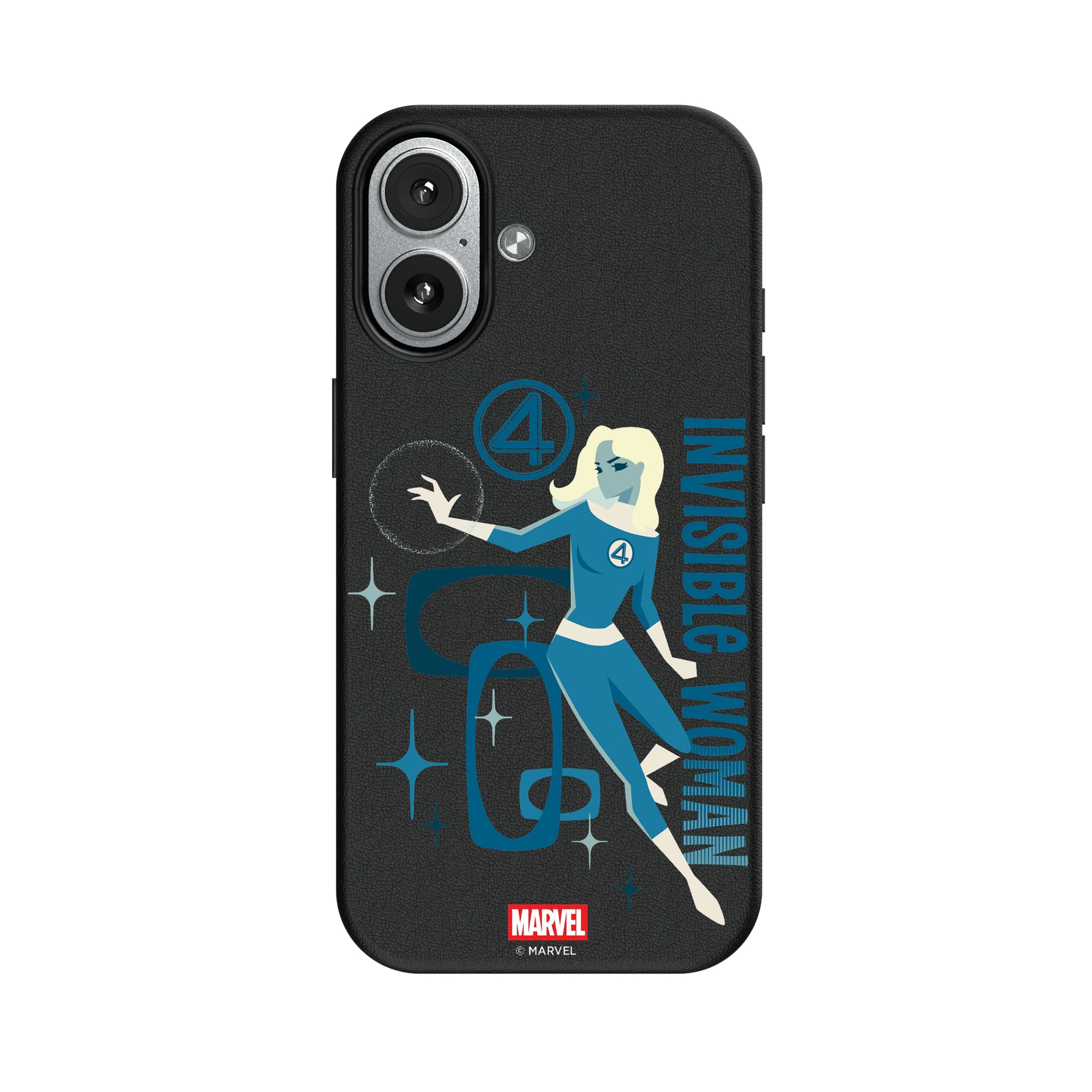Marvel Invisible Woman Badge iPhone MagSafe Compatible Phone Case for Apple iPhone#Device_iPhone 17