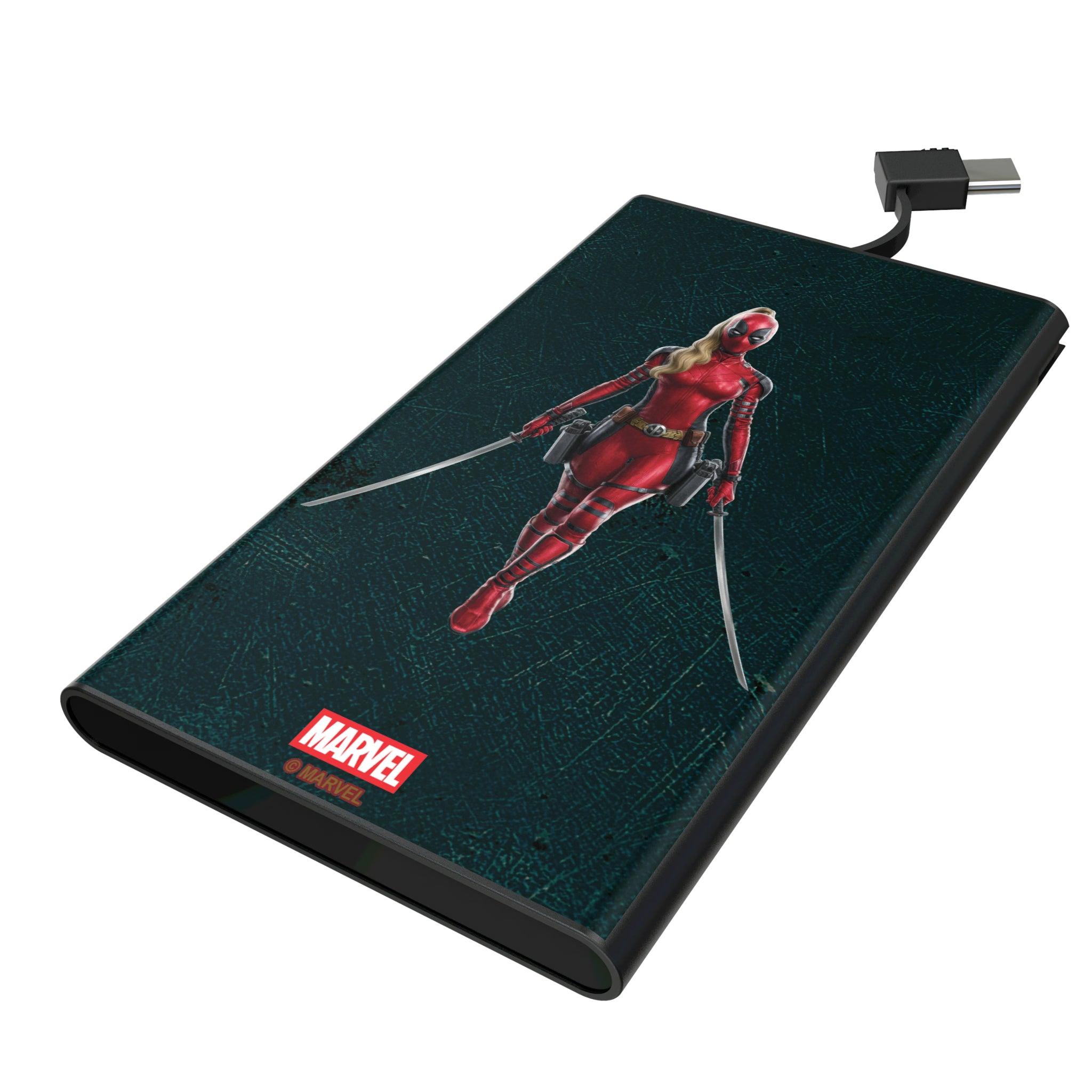 Marvel Ladypool Badge 5000mAh Flat Powerbank