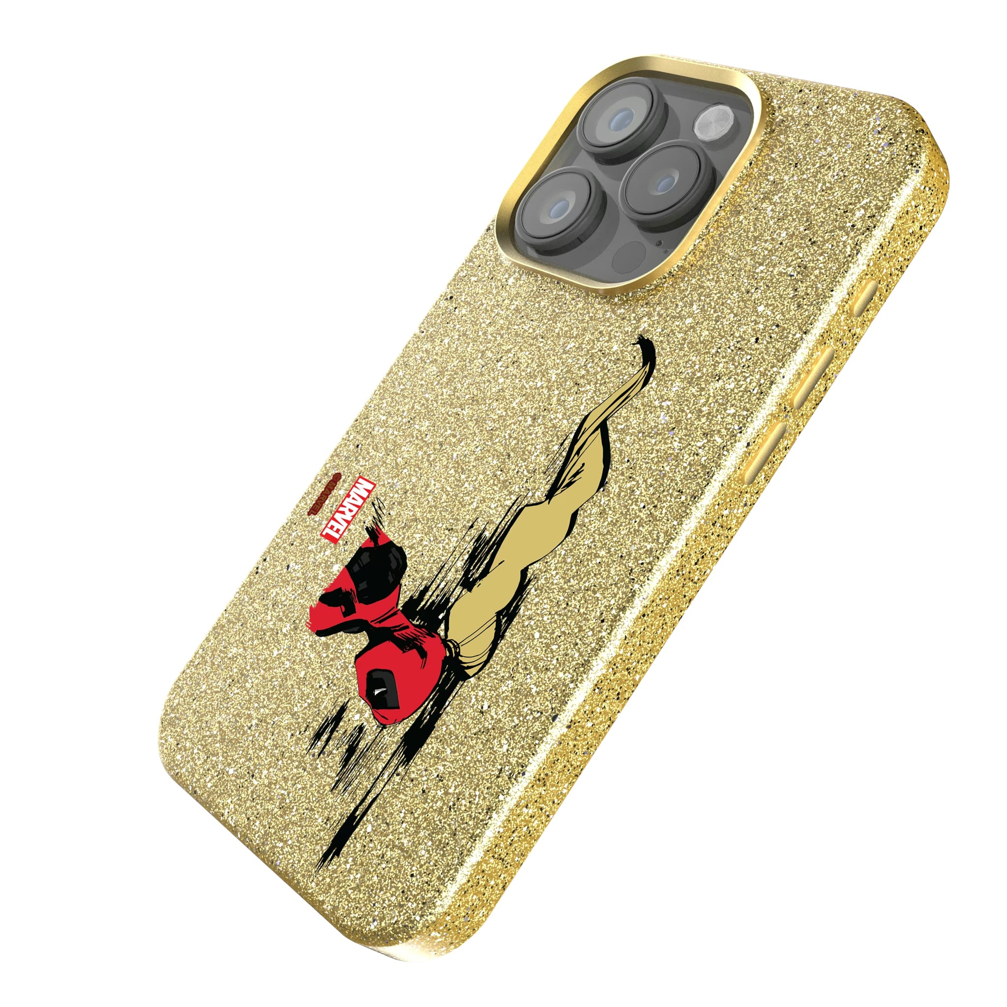 Marvel Ladypool Badge iPhone Bling Phone Case for Apple iPhone - Isometric View