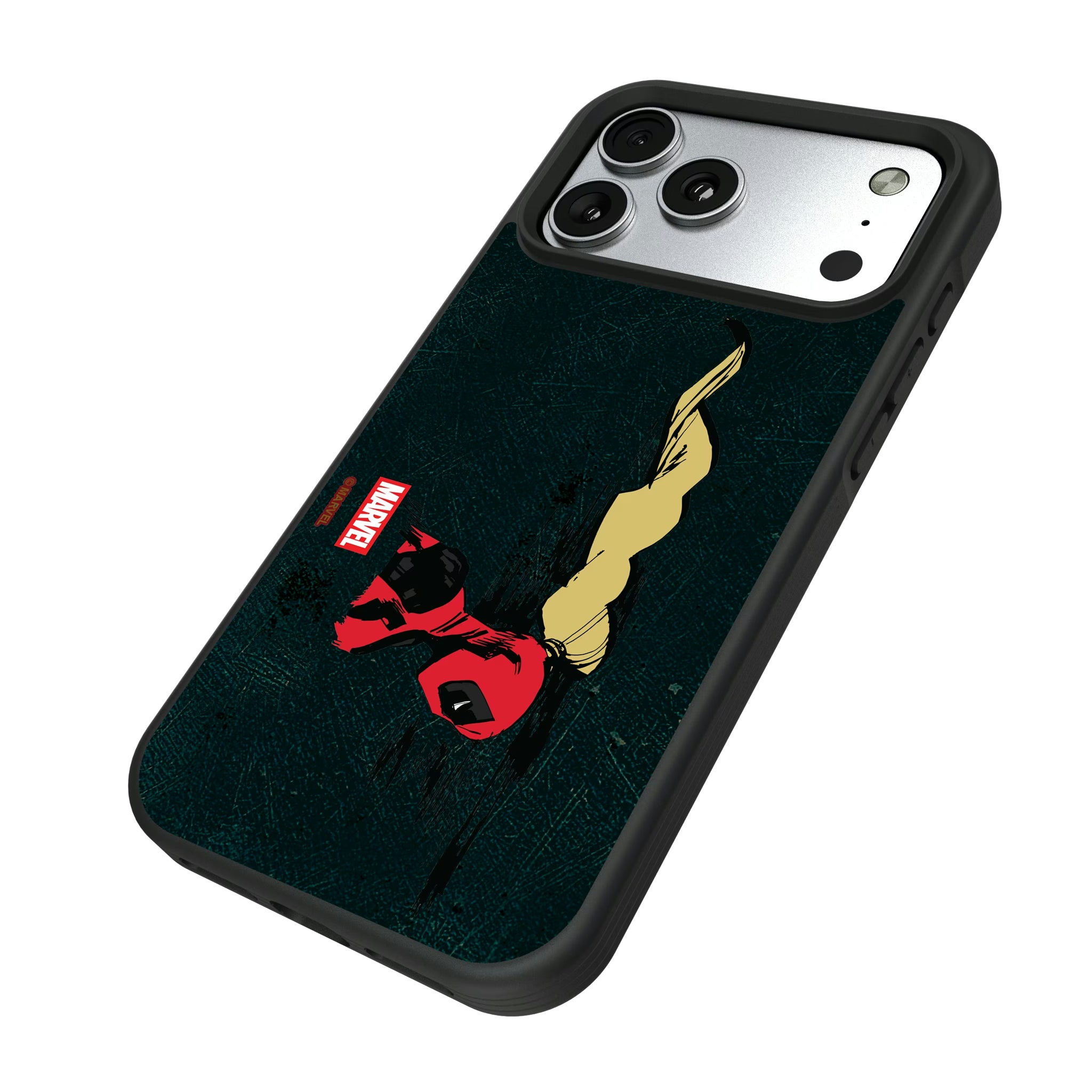 Marvel Ladypool Badge iPhone Bump Phone Case for Apple iPhone - Isometric View#Device_iPhone 17 Pro Max