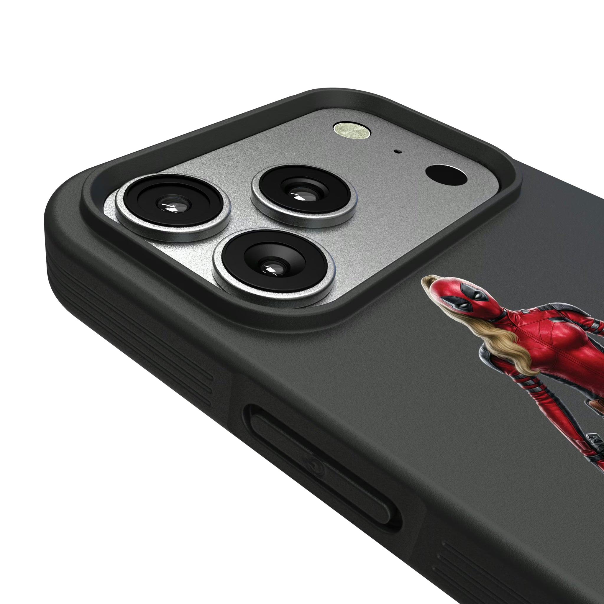 Marvel Ladypool Badge iPhone Bump Phone Case for Apple iPhone - Detail#Device_iPhone 17 Pro