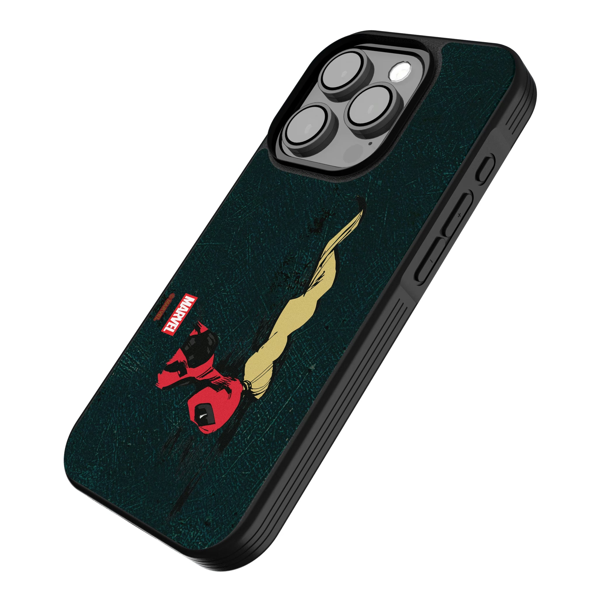 Marvel Ladypool Badge iPhone Bump Phone Case for Apple iPhone - Isometric View