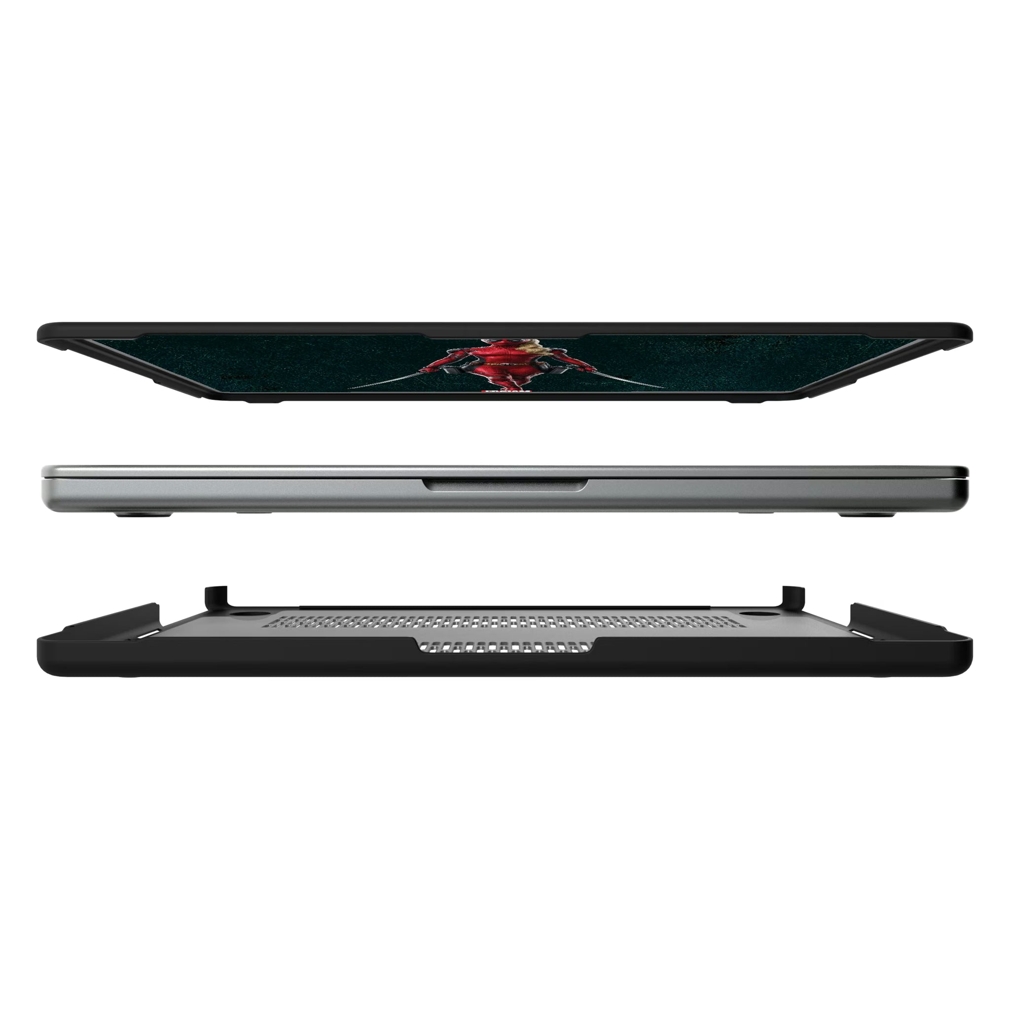 Marvel Ladypool Badge MacBook Laptop Case for Apple MacBook#Device_MacBook Pro (14-inch, 2021) / MacBook Pro (14-inch, 2023) / MacBook Pro (14-inch, 2024)