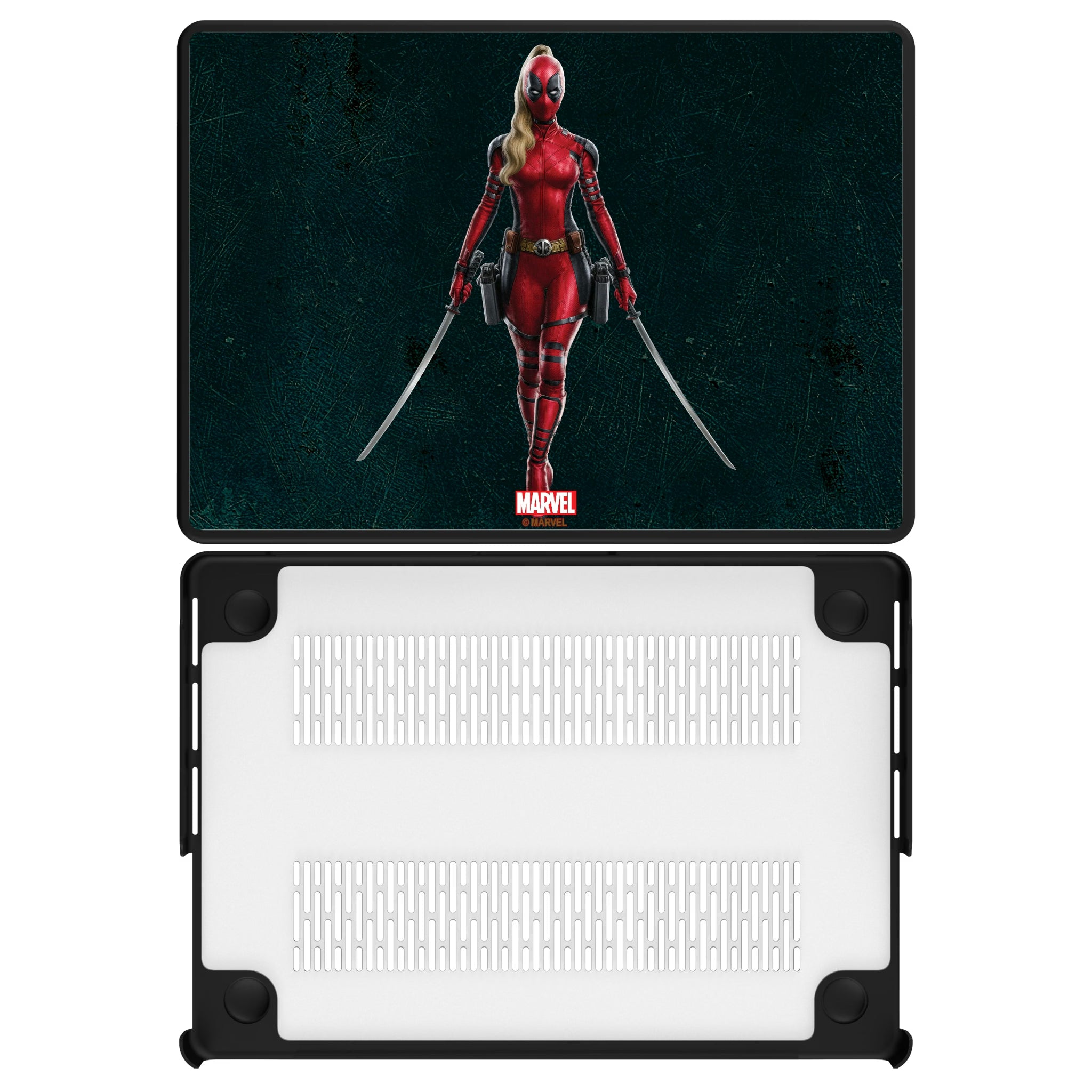 Marvel Ladypool Badge MacBook Laptop Case for Apple MacBook#Device_MacBook Pro (14-inch, 2021) / MacBook Pro (14-inch, 2023) / MacBook Pro (14-inch, 2024)