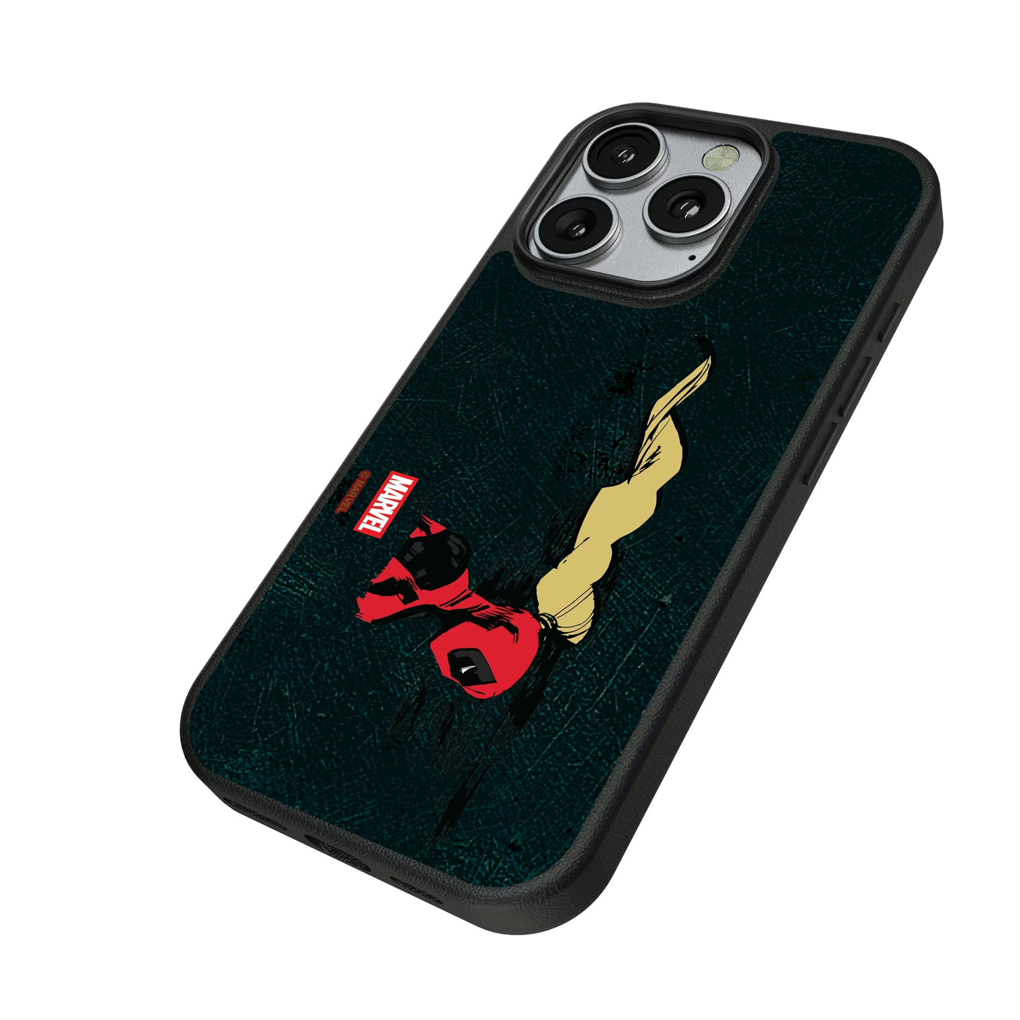 Marvel Ladypool Badge iPhone MagSafe Compatible Phone Case for Apple iPhone - Isometric View