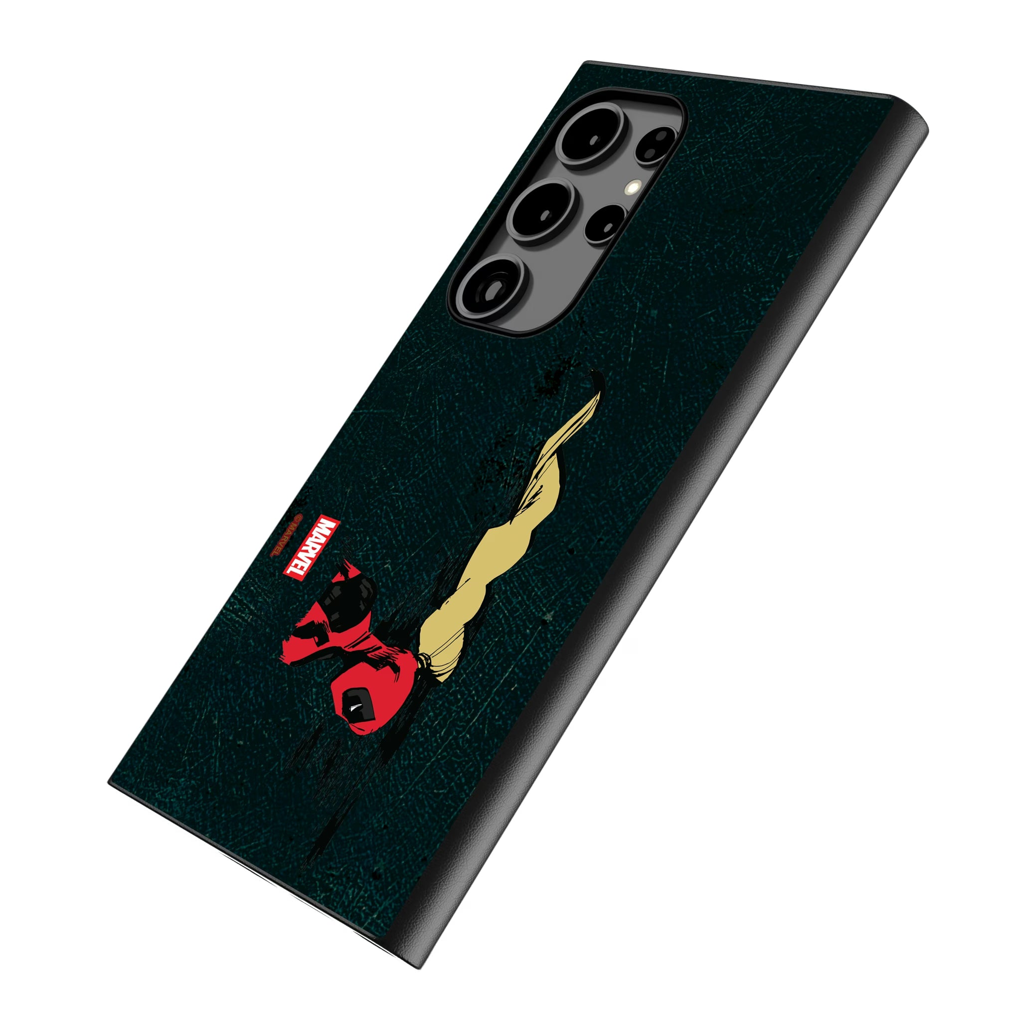 Marvel Ladypool Badge Galaxy MagSafe Compatible Phone Case for Samsung Galaxy - Isometric View