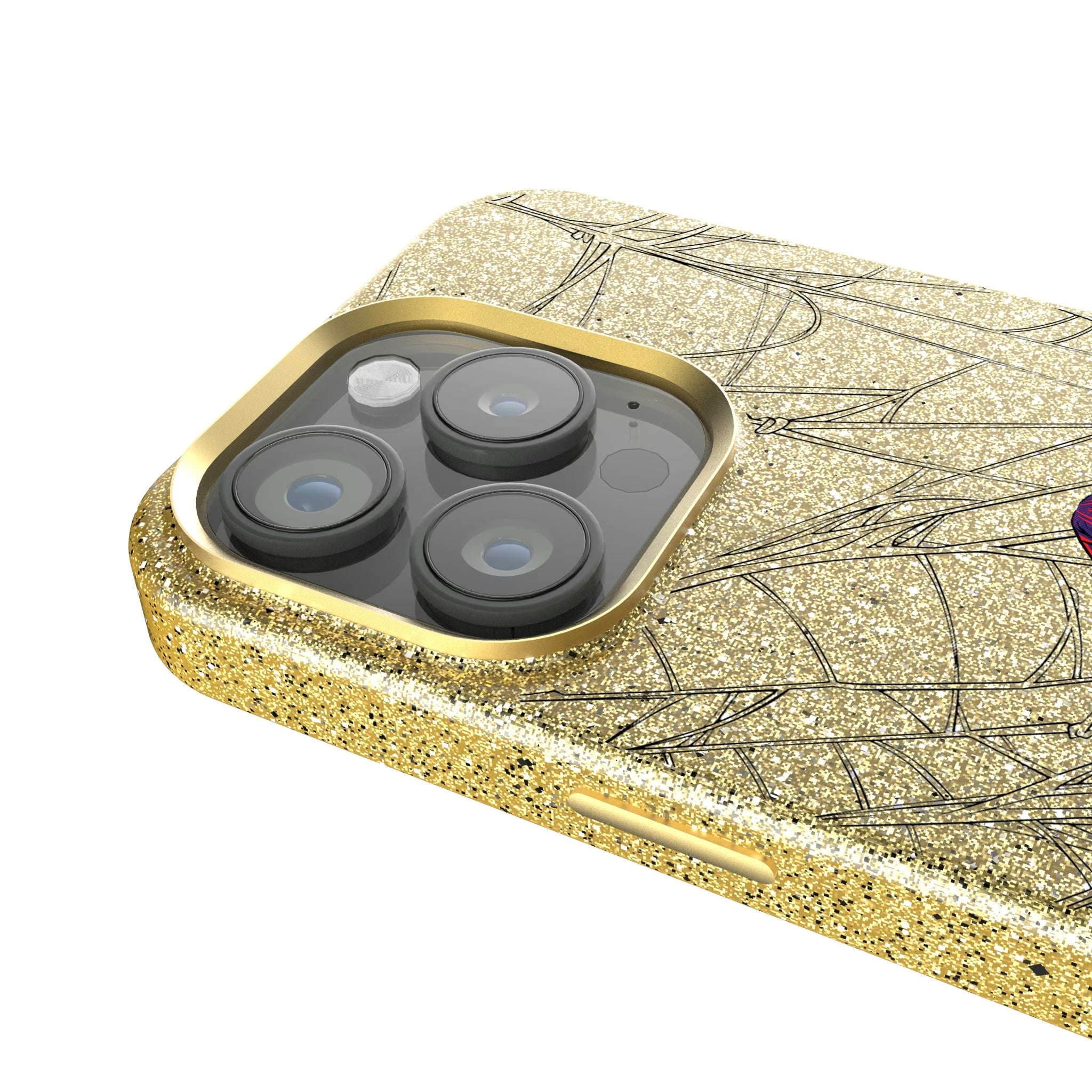 Marvel Miles Morales Badge iPhone Bling Phone Case for Apple iPhone - Detail