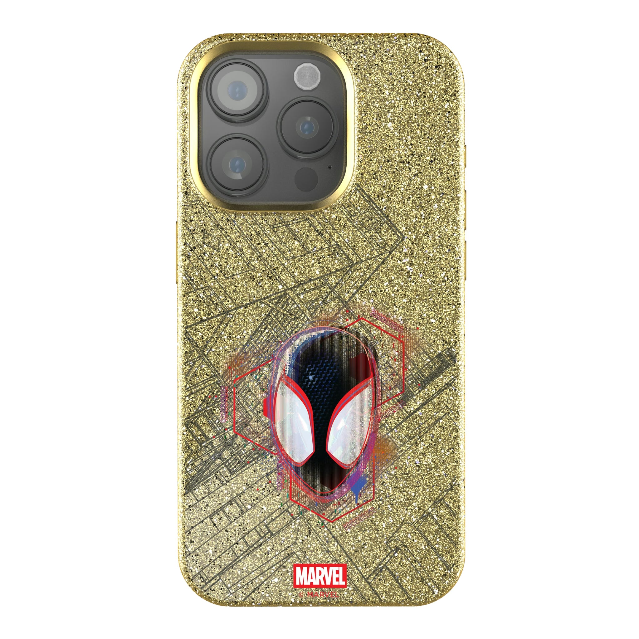 Marvel Miles Morales Badge iPhone Bling Phone Case for Apple iPhone