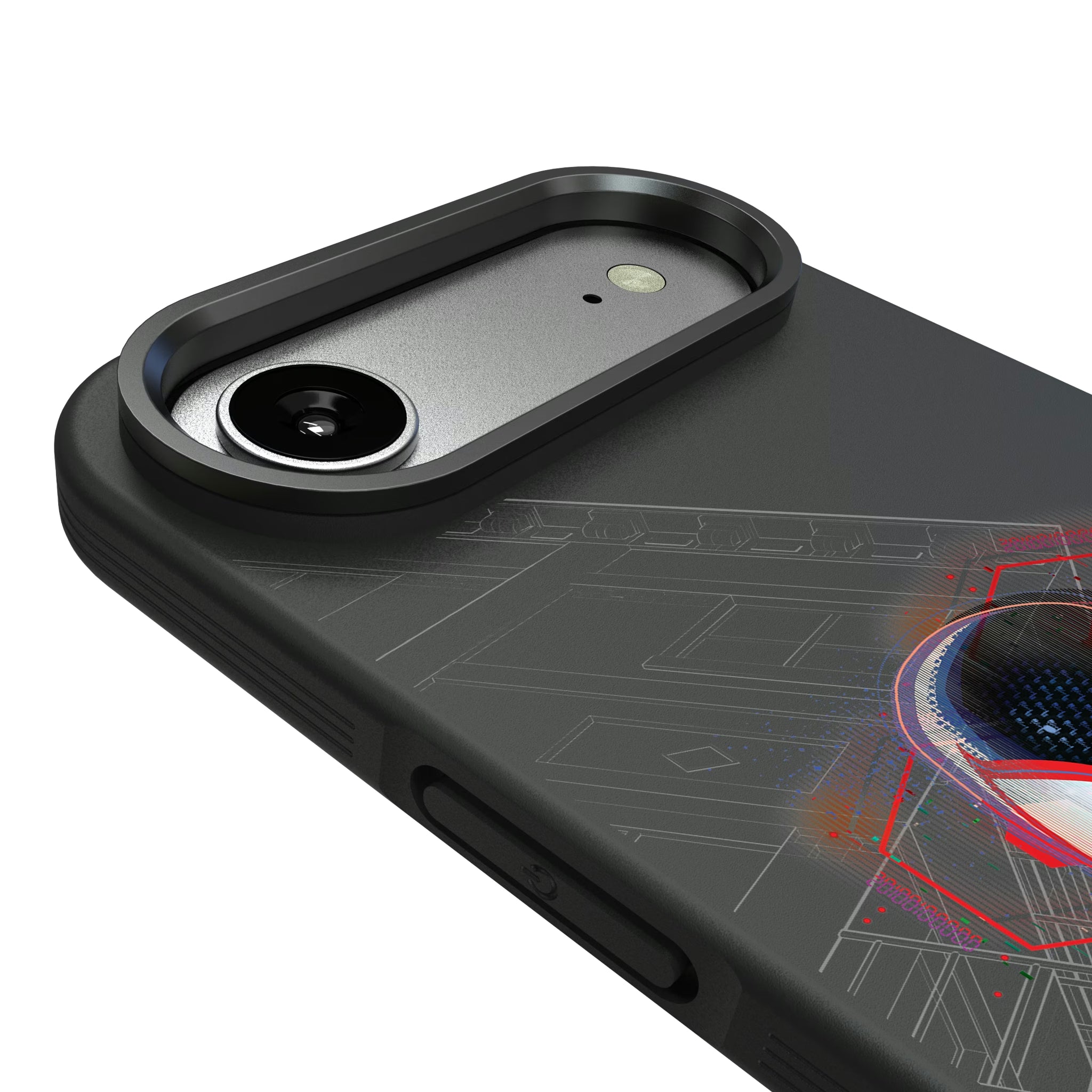 Marvel Miles Morales Badge iPhone Bump Phone Case for Apple iPhone - Detail#Device_iPhone Air