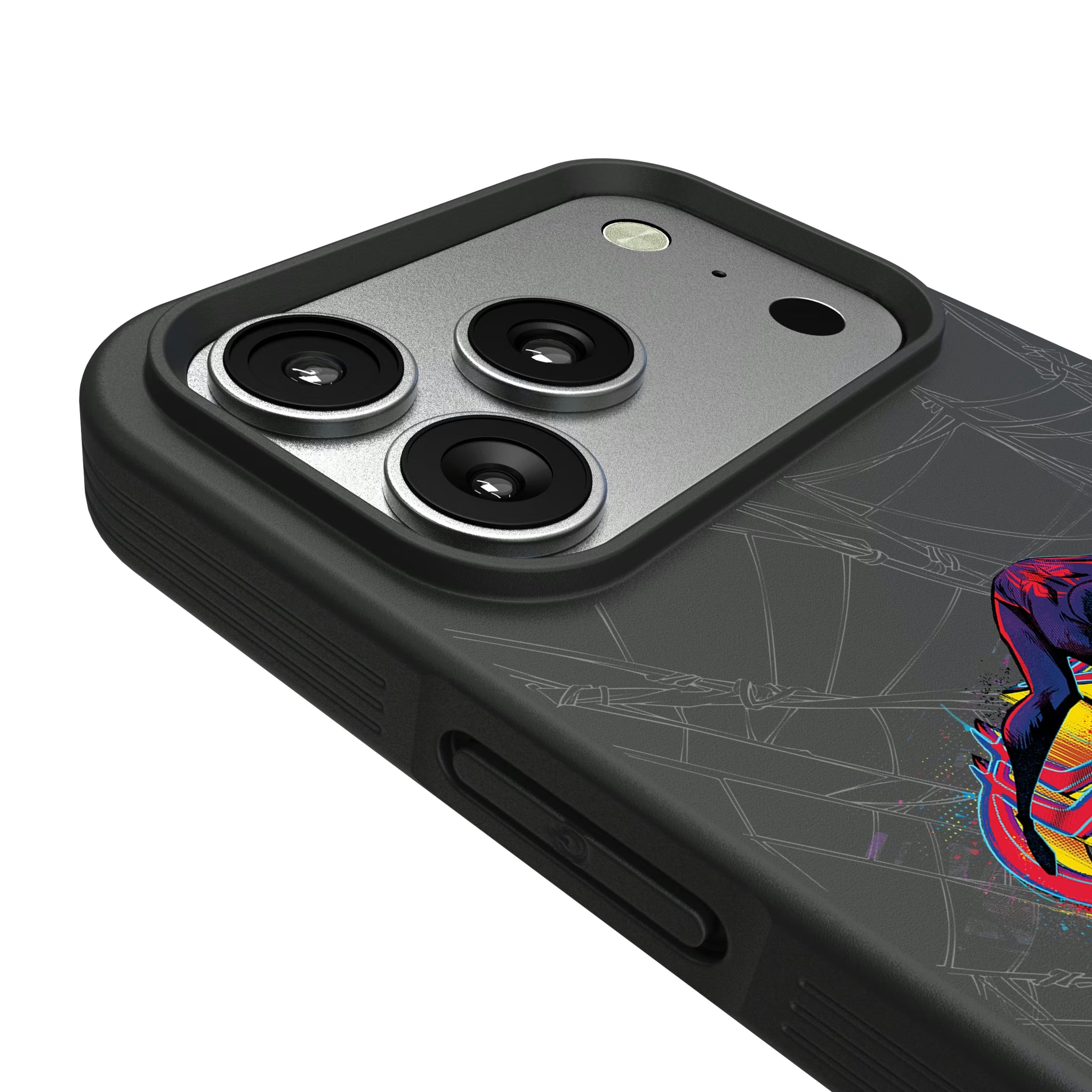 Marvel Miles Morales Badge iPhone Bump Phone Case for Apple iPhone - Detail#Device_iPhone 17 Pro