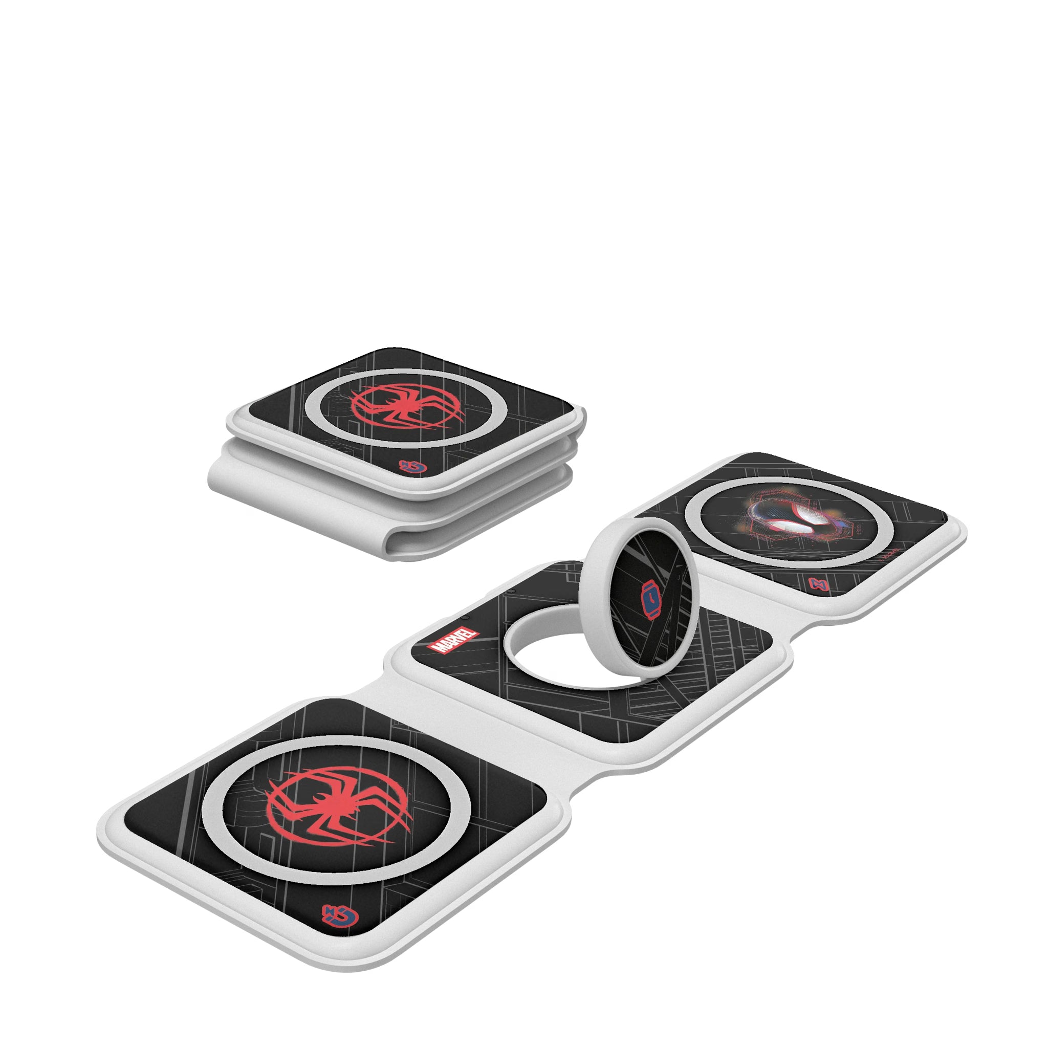 Marvel Miles Morales Badge Foldable 3 in 1 Charger