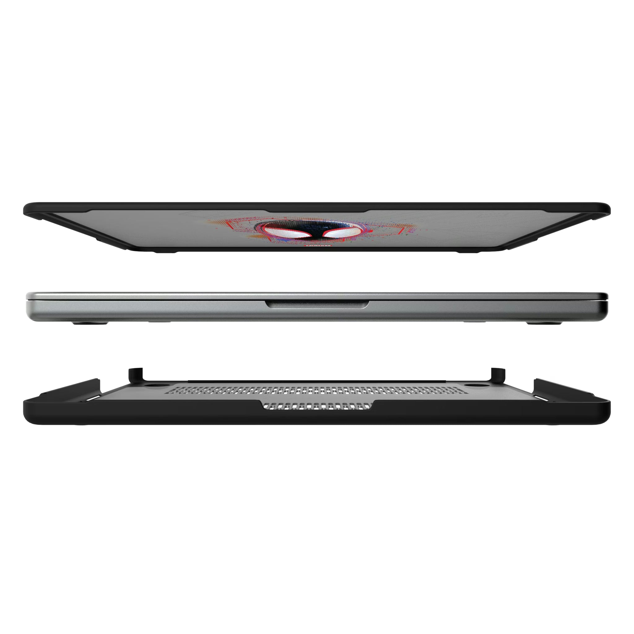 Marvel Miles Morales Badge MacBook Laptop Case for Apple MacBook#Device_MacBook Pro (14-inch, 2021) / MacBook Pro (14-inch, 2023) / MacBook Pro (14-inch, 2024)