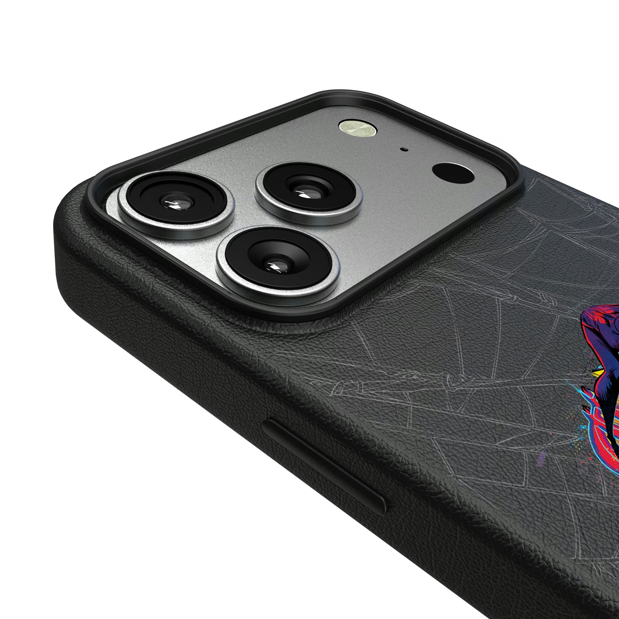 Marvel Miles Morales Badge iPhone MagSafe Compatible Phone Case for Apple iPhone - Detail#Device_iPhone 17 Pro