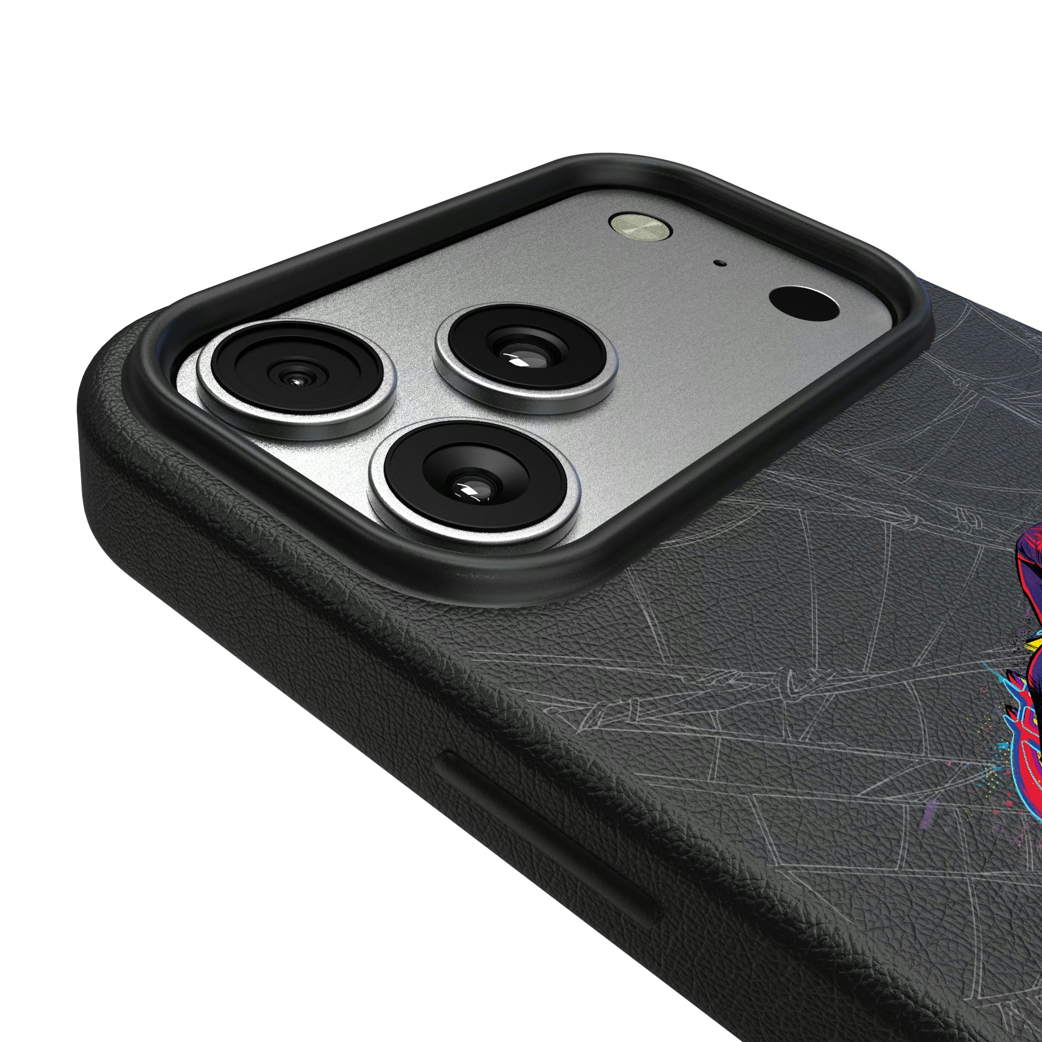 Marvel Miles Morales Badge iPhone MagSafe Compatible Phone Case for Apple iPhone - Detail#Device_iPhone 17 Pro Max