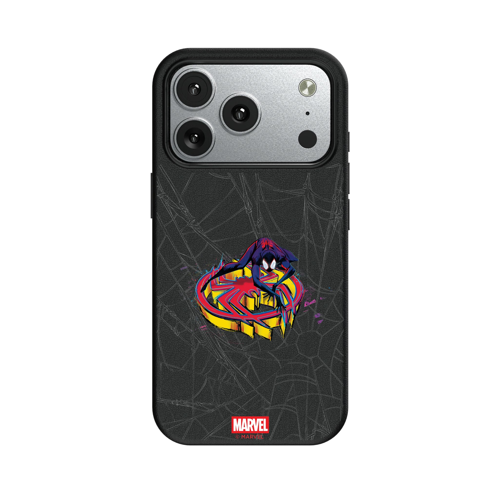 Marvel Miles Morales Badge iPhone MagSafe Compatible Phone Case for Apple iPhone#Device_iPhone 17 Pro