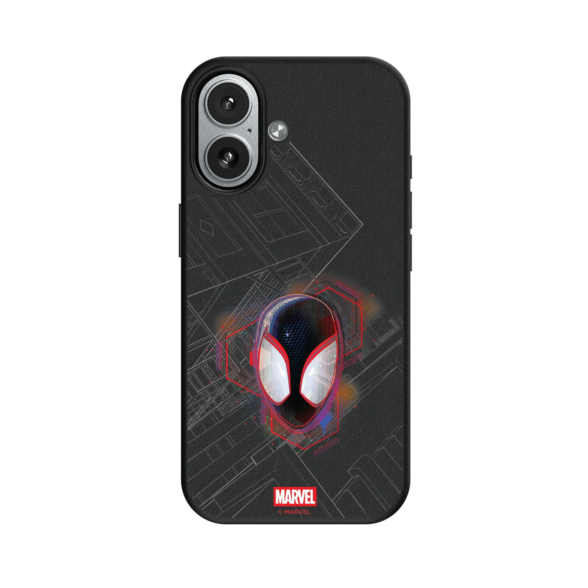 Marvel Miles Morales Badge iPhone MagSafe Compatible Phone Case for Apple iPhone#Device_iPhone 17