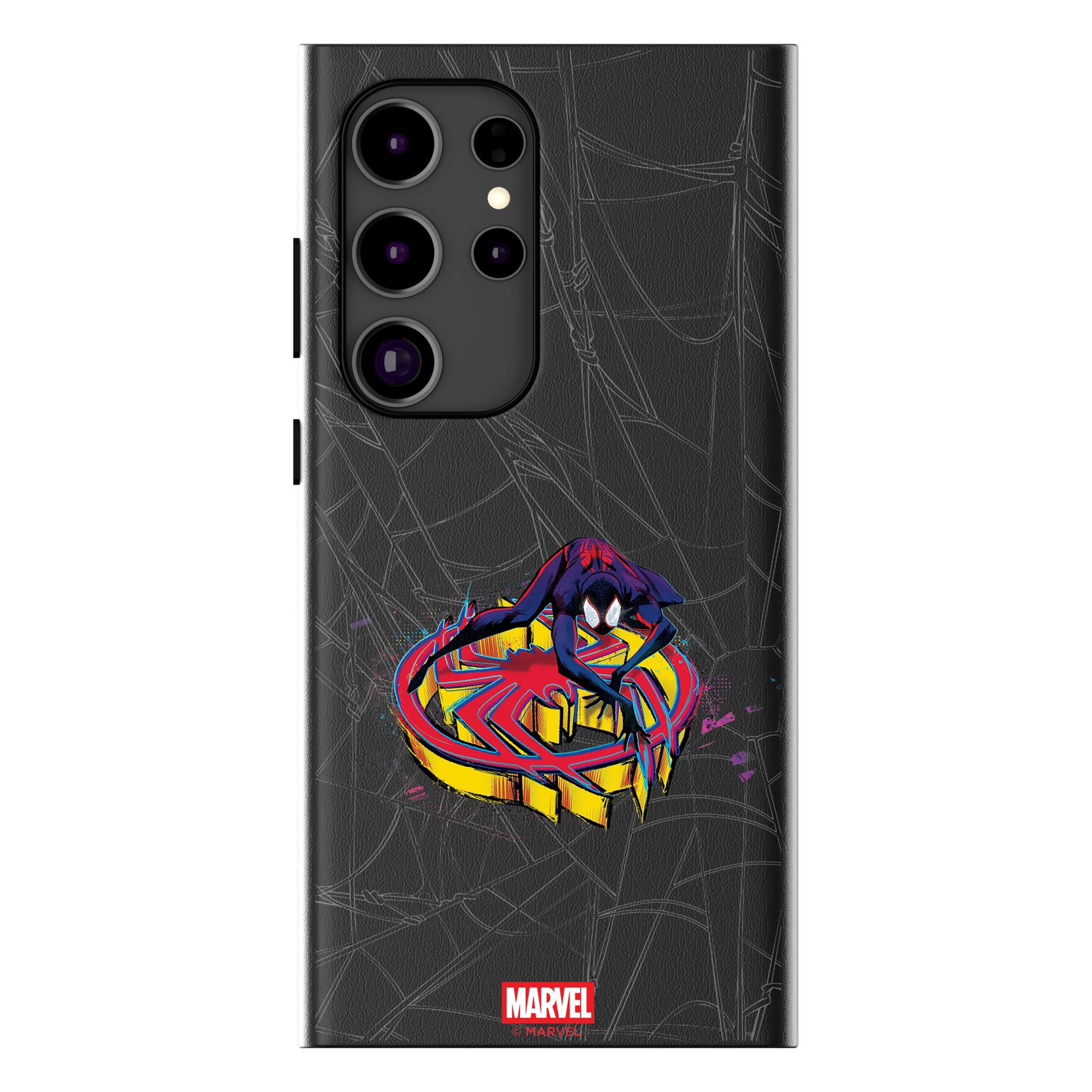 Marvel Miles Morales Badge Galaxy MagSafe Compatible Phone Case for Samsung Galaxy