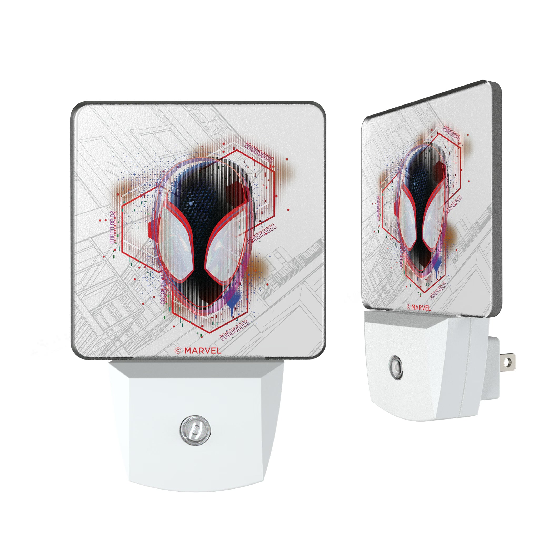 Marvel Miles Morales Badge Night Light 2-Pack