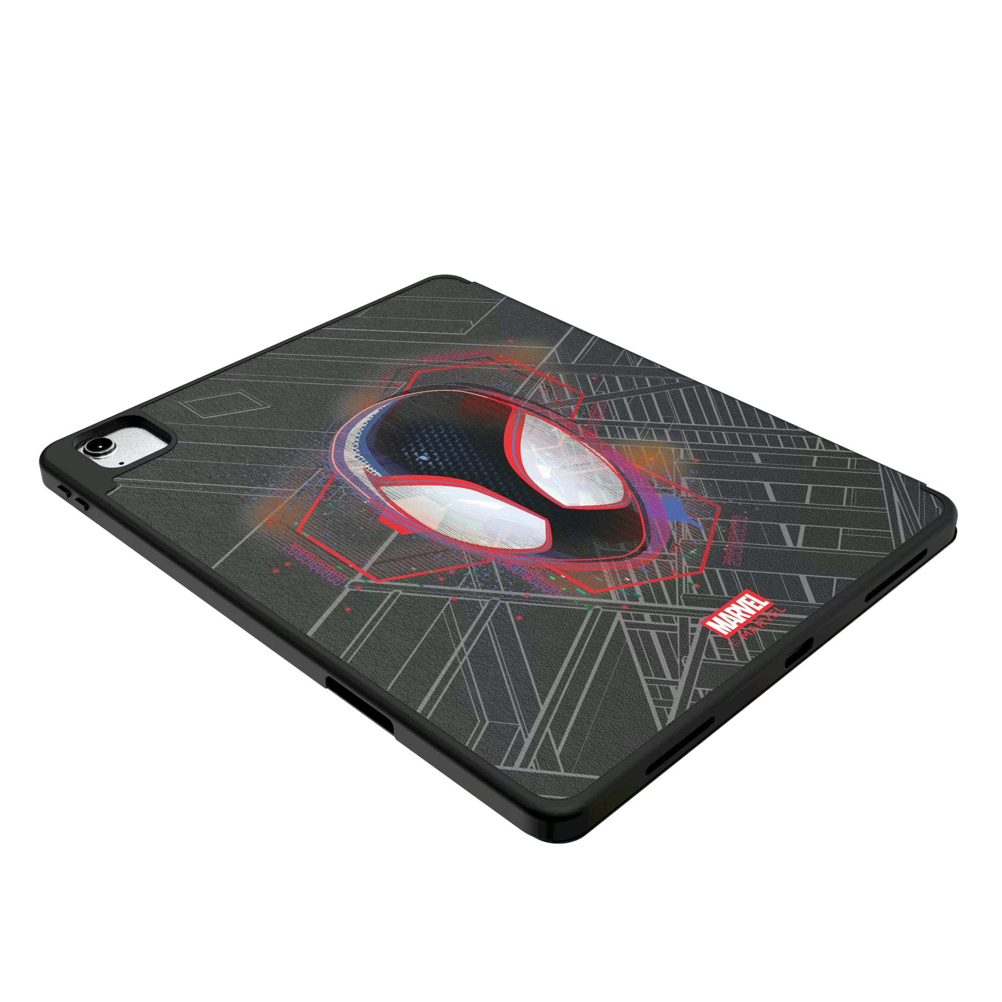 Marvel Miles Morales Badge iPad Tablet Case for Apple iPad - Isometric View