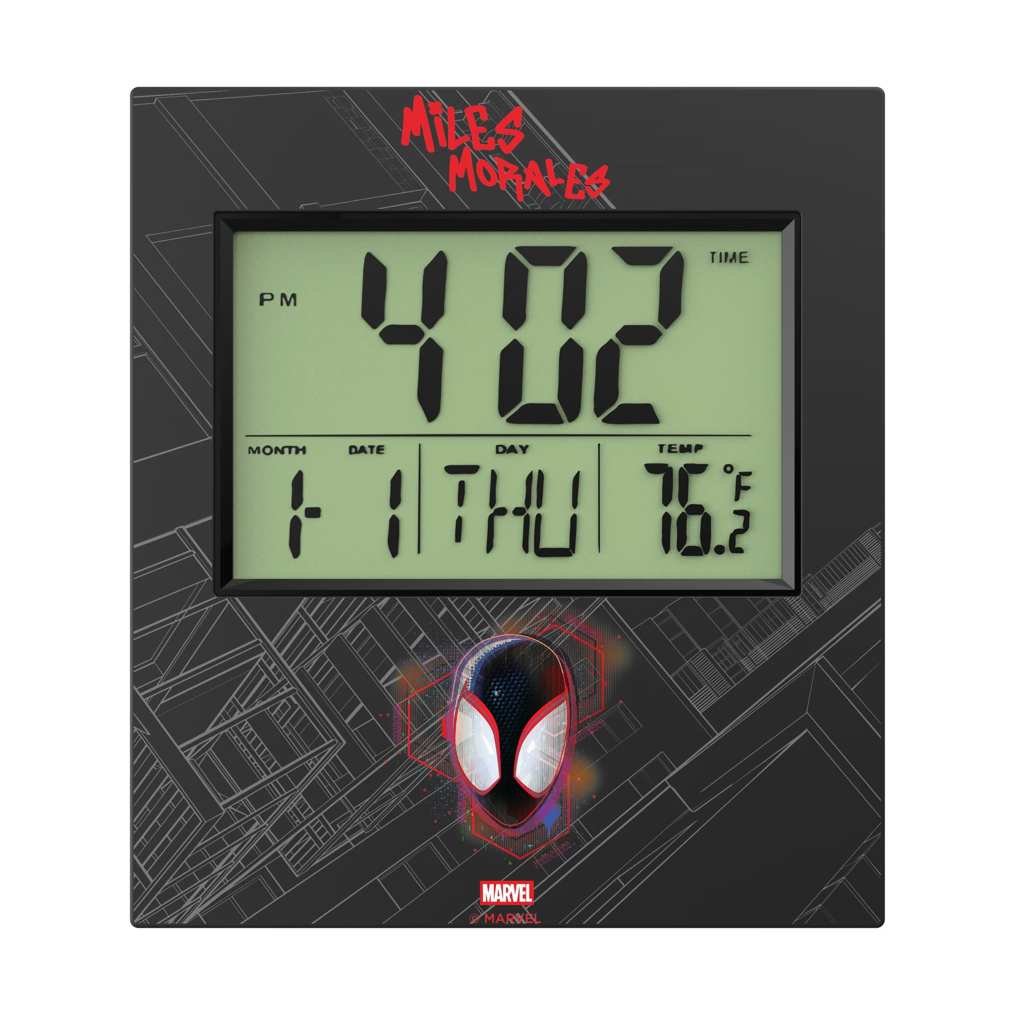 Marvel Miles Morales Badge Wall Clock