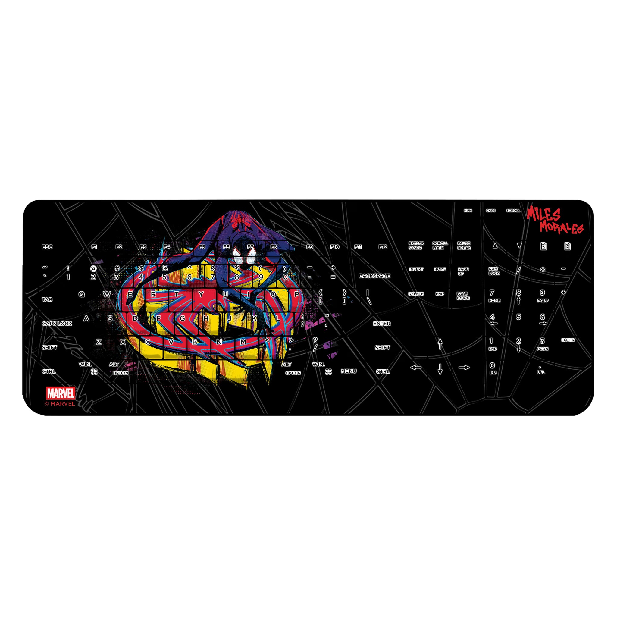 Marvel Miles Morales Badge Wireless USB Keyboard