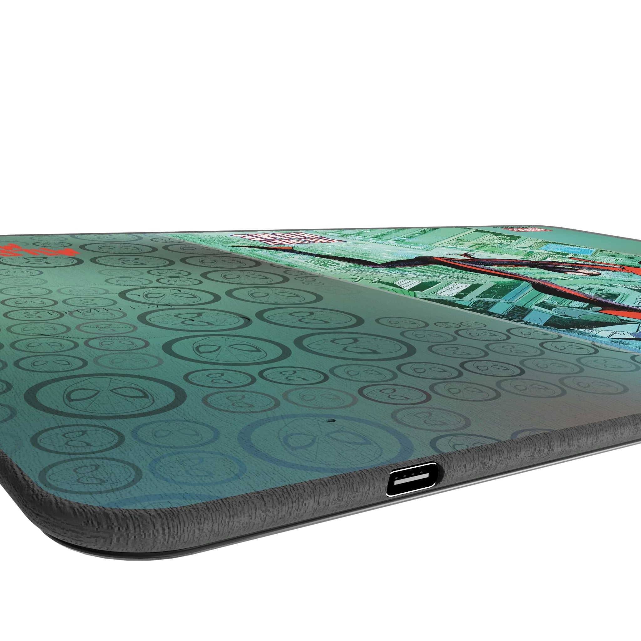 Marvel Miles Morales Classic Cover 15-Watt Wireless Charger and Mouse Pad