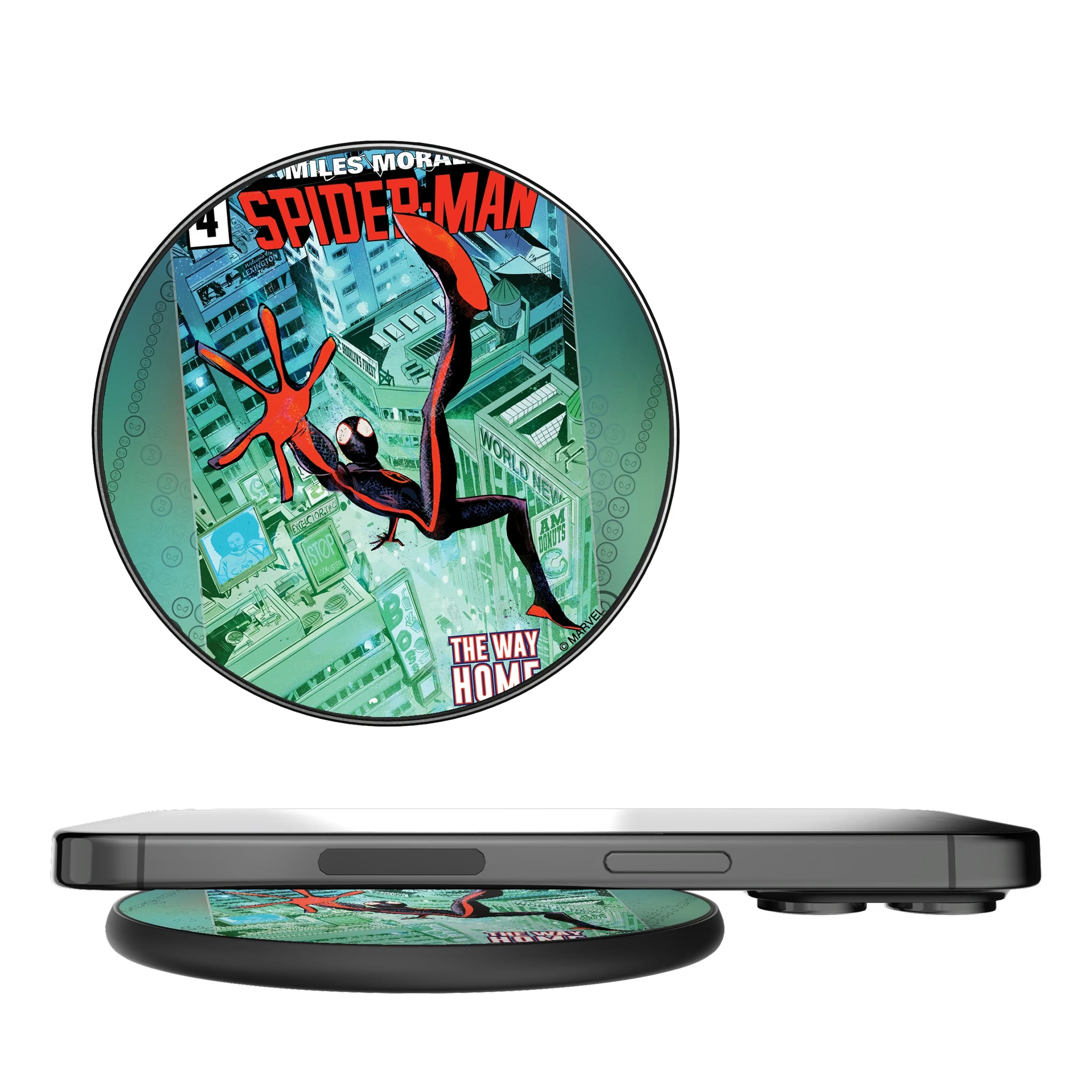 Marvel Miles Morales Classic Cover 15-Watt Wireless Charger