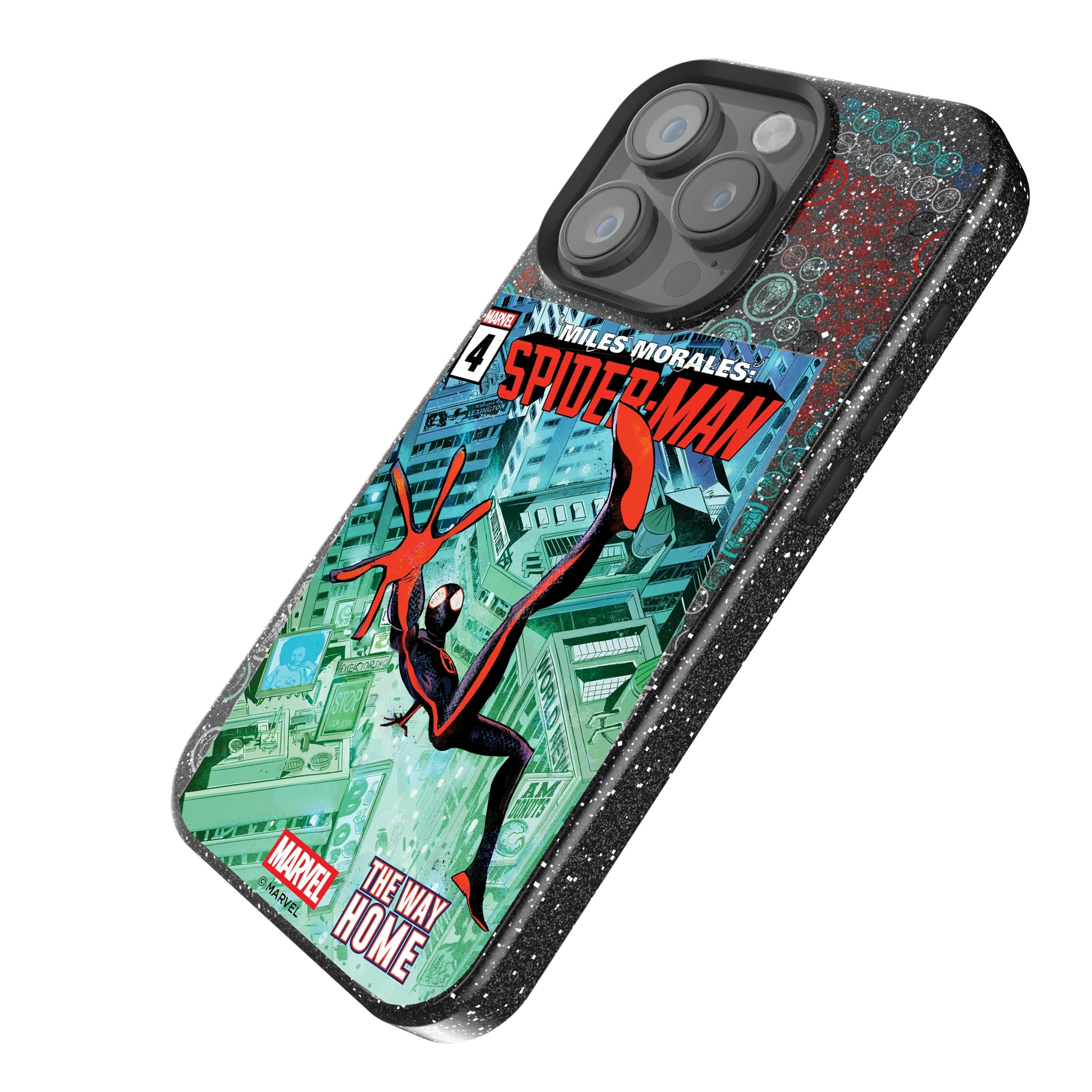 Marvel Miles Morales Classic Cover iPhone Bling Phone Case for Apple iPhone - Isometric View