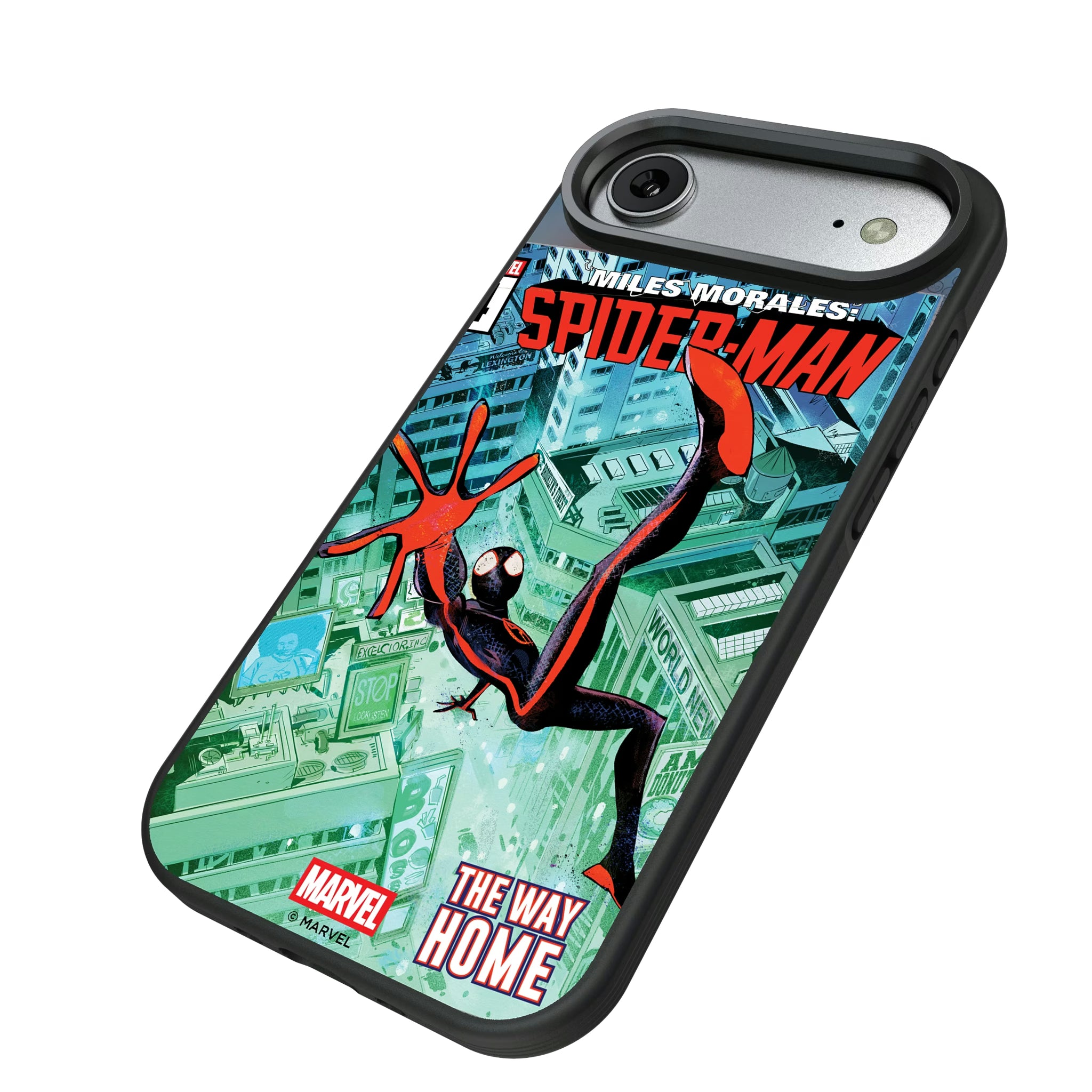 Marvel Miles Morales Classic Cover iPhone Bump Phone Case for Apple iPhone - Isometric View#Device_iPhone Air