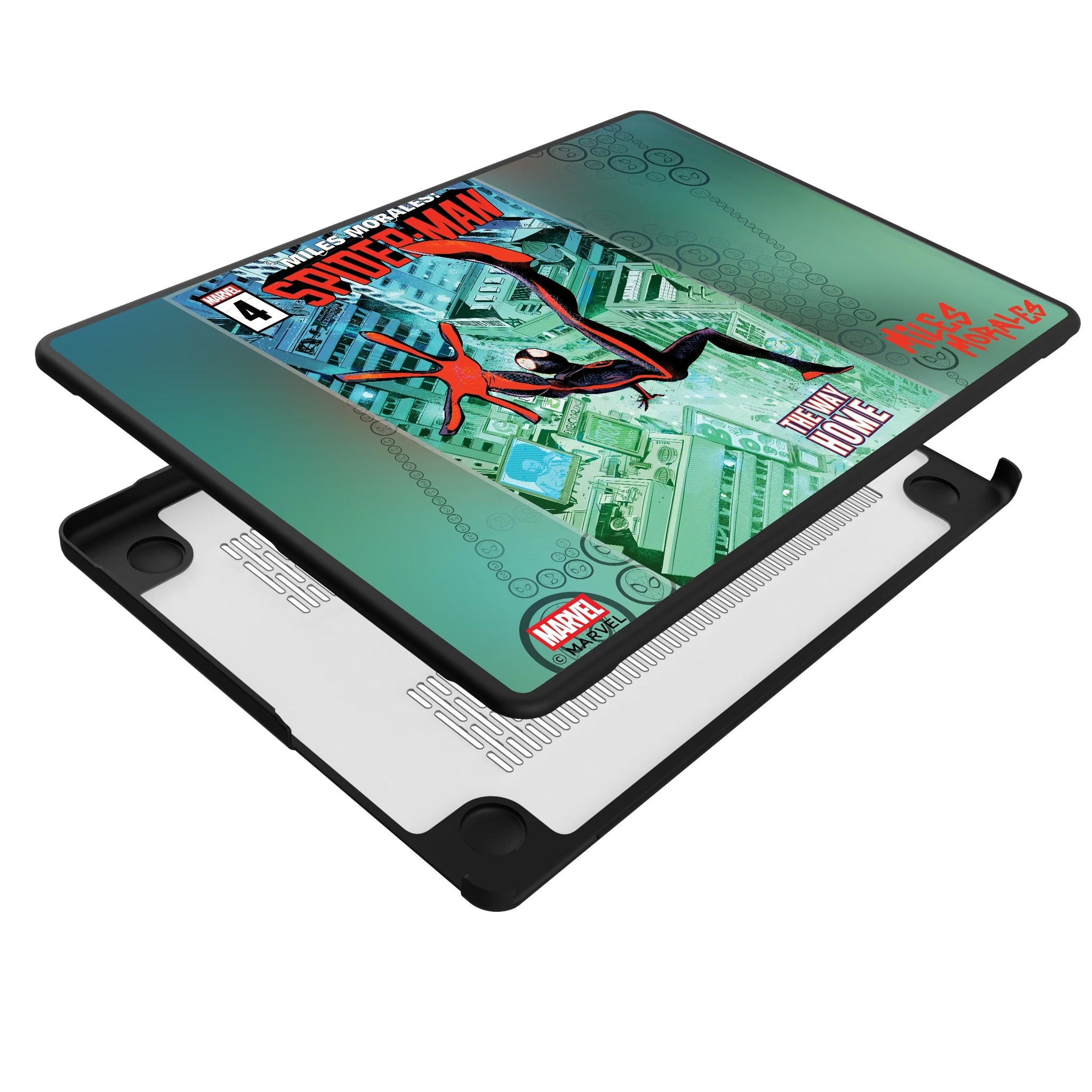 Marvel Miles Morales Classic Cover MacBook Laptop Case for Apple MacBook - Isometric View#Device_MacBook Pro (14-inch, 2021) / MacBook Pro (14-inch, 2023) / MacBook Pro (14-inch, 2024)